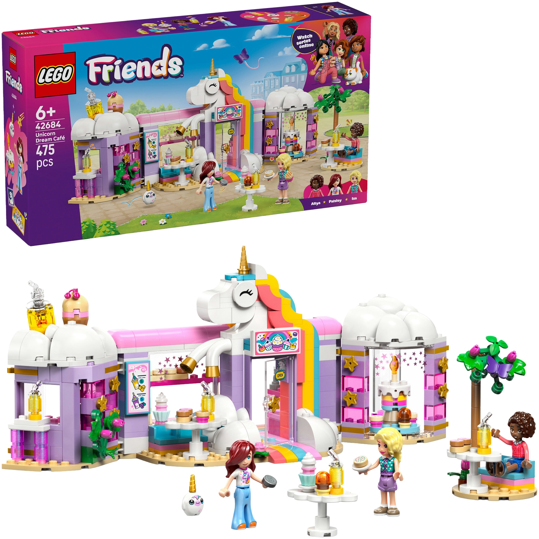 LEGO® Konstruktionsspielsteine »Einhorn-Traumcafé (42684), LEGO Friends« Made in Europe