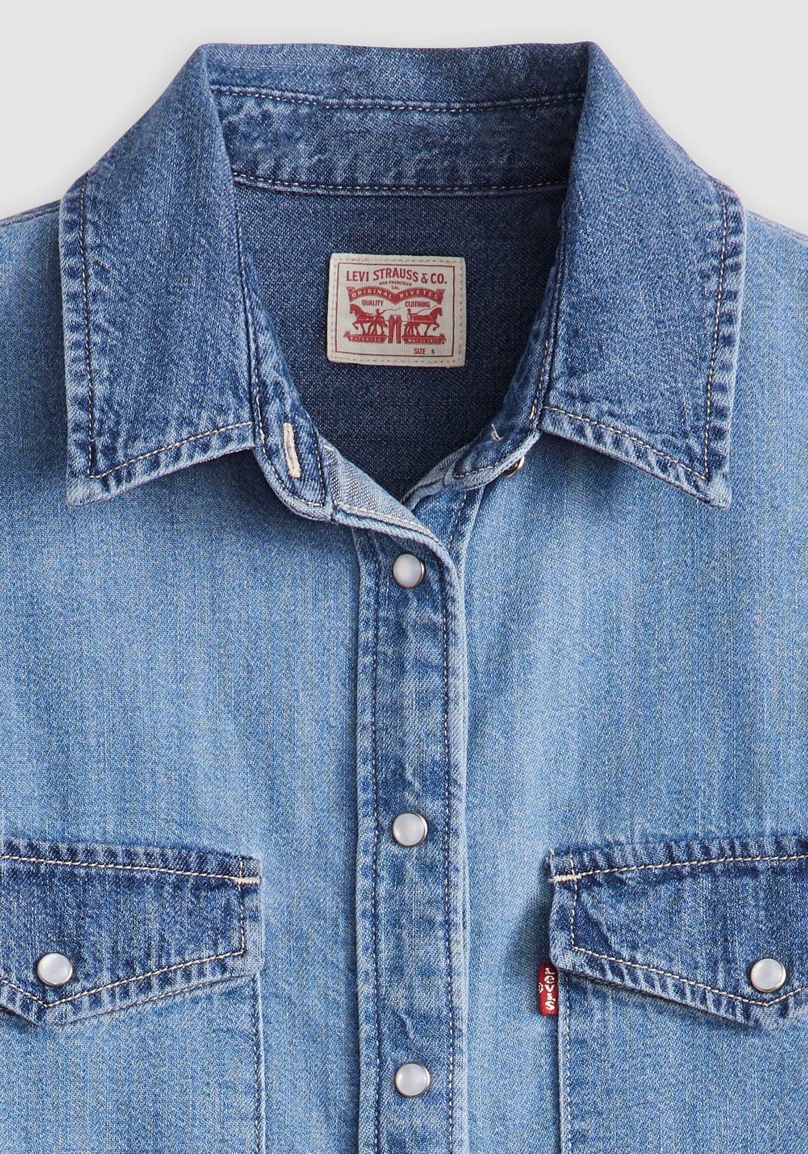 Levi's® Jeansbluse »ESSENTIAL WESTERN«, mit Brusttaschen mit Druckknöpfen