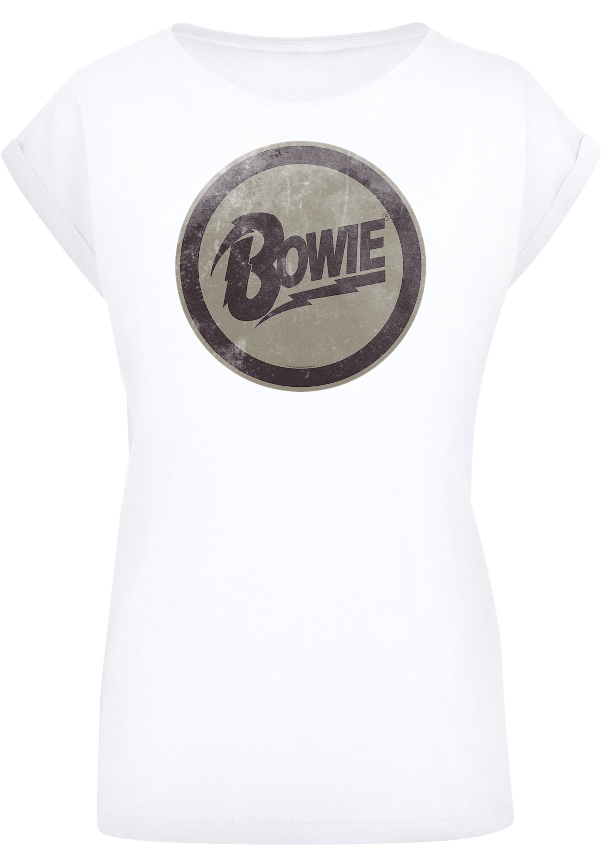 F4NT4STIC T-Shirt »David Bowie Logo'«, Print