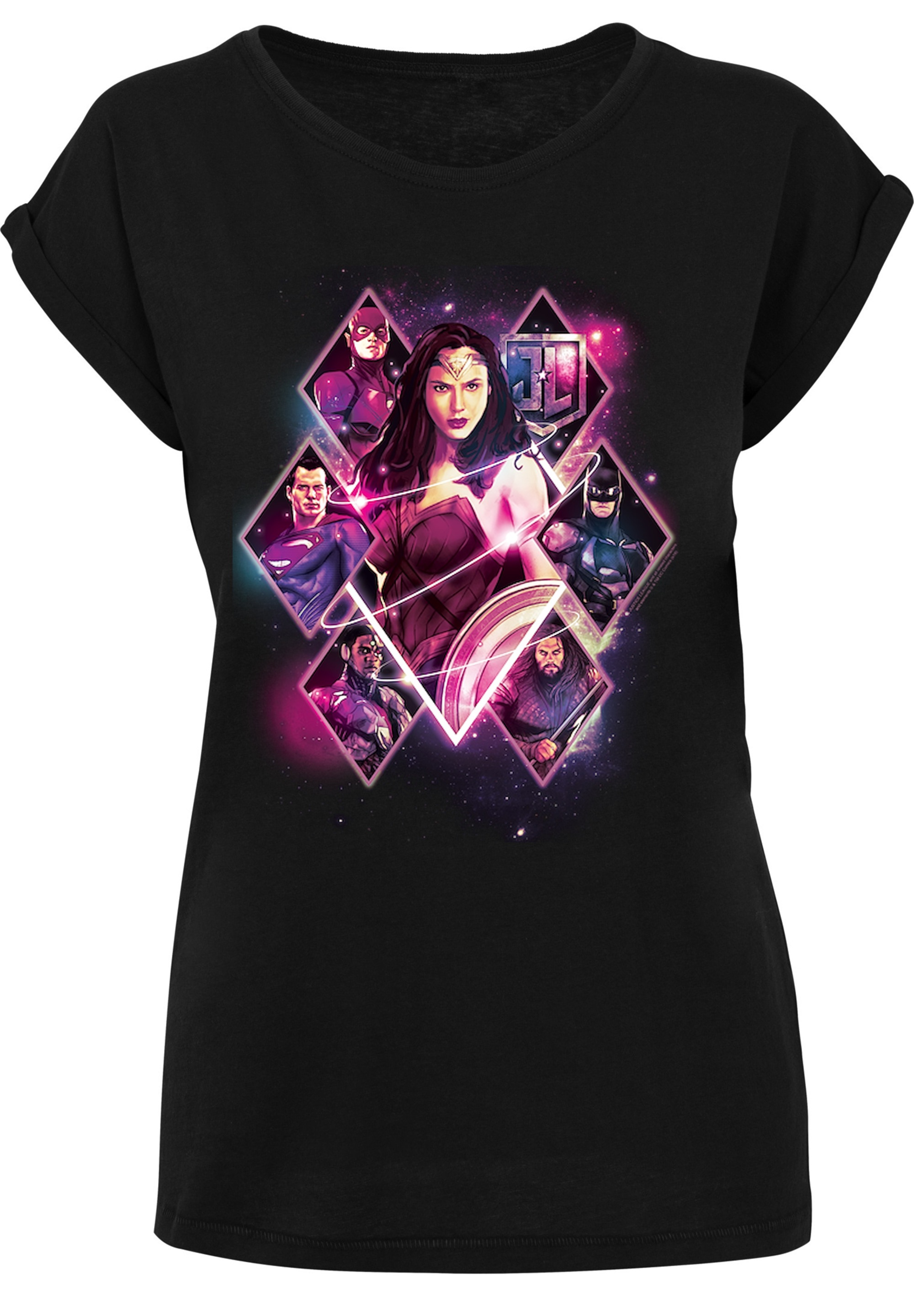 F4NT4STIC T-Shirt »DC Comics Superman True Hero Superheld«, Damen,Premium Merch,Regular-Fit,Kurze Ärmel,Bedruckt