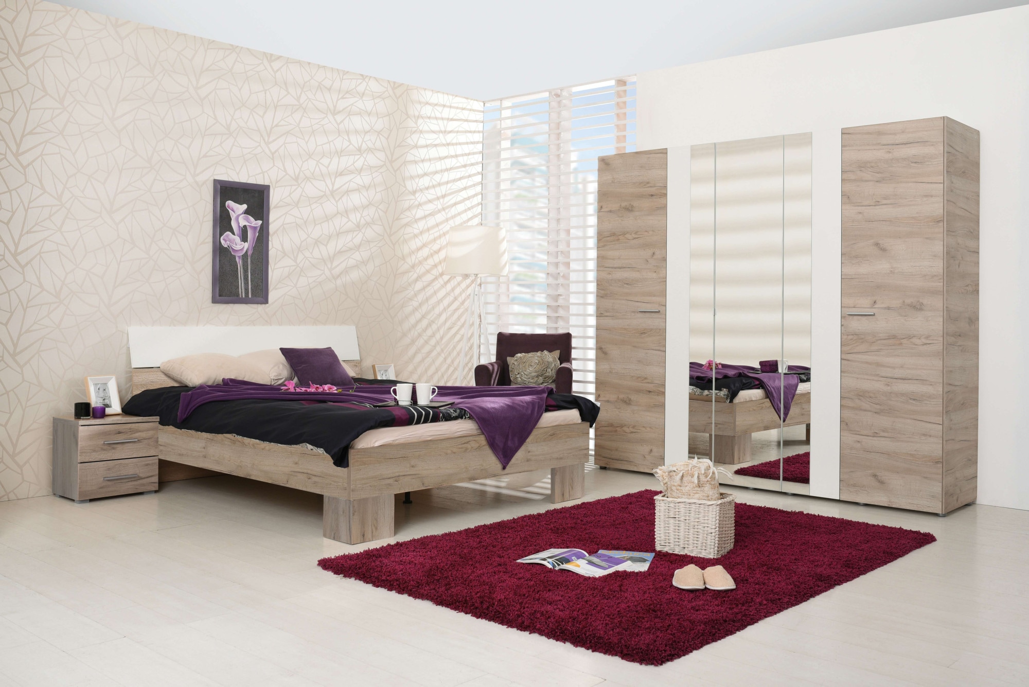 Home affaire Kleiderschrank »Dante Garderobenschrank, Stauraumschrank, Drehtürenschrank, Schrank«