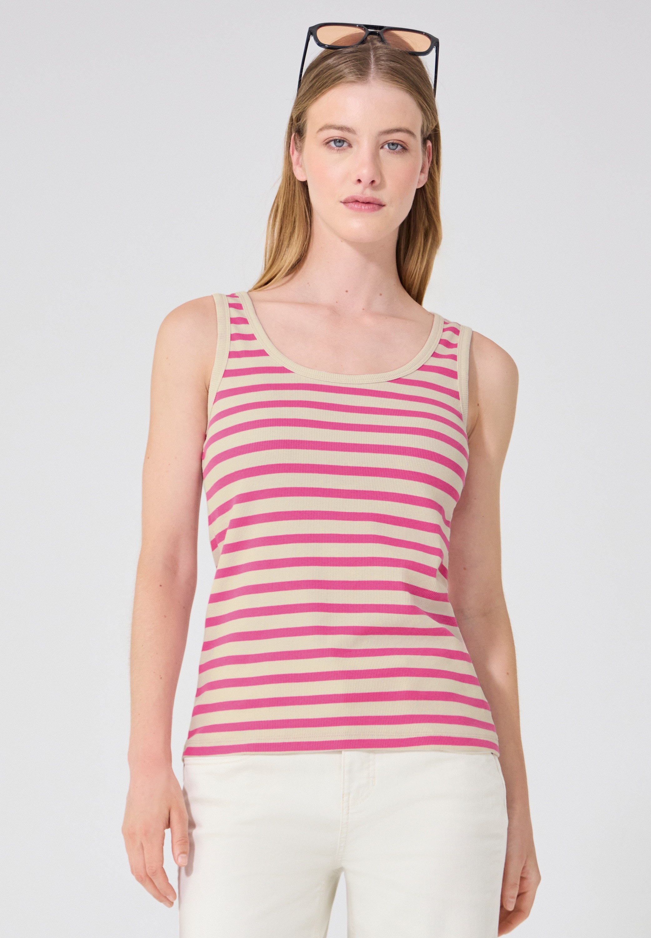 STREET ONE STUDIO Tanktop mit Rippstrick