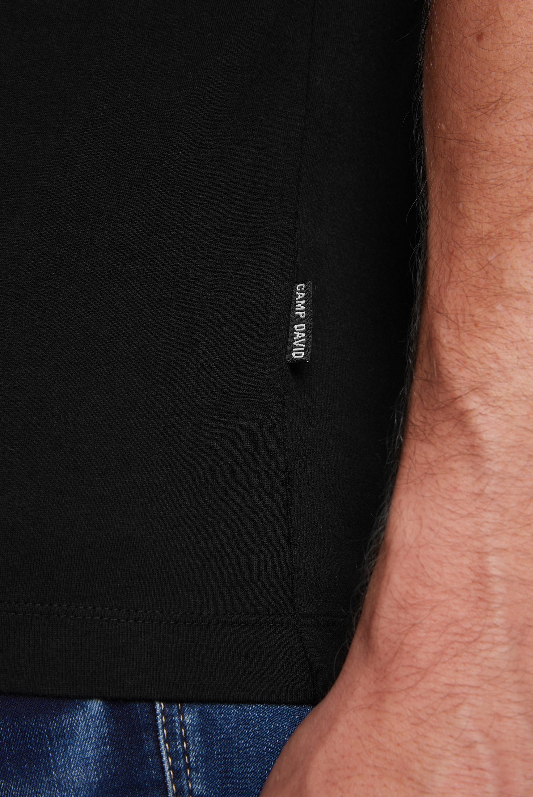 CAMP DAVID Rundhalsshirt, aus Baumwolle