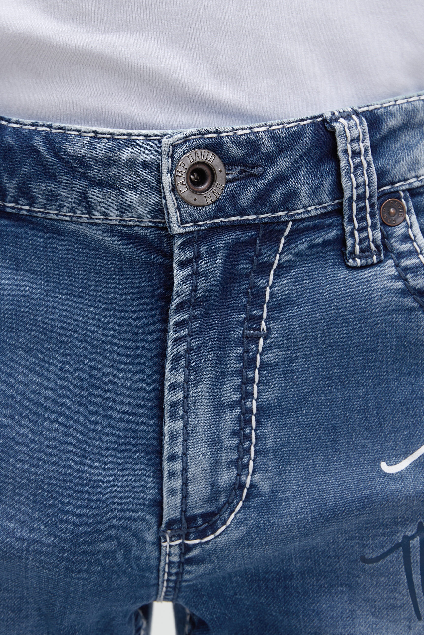 Camp David Regular Fit Jeans Mid Blue 30W 34L 3