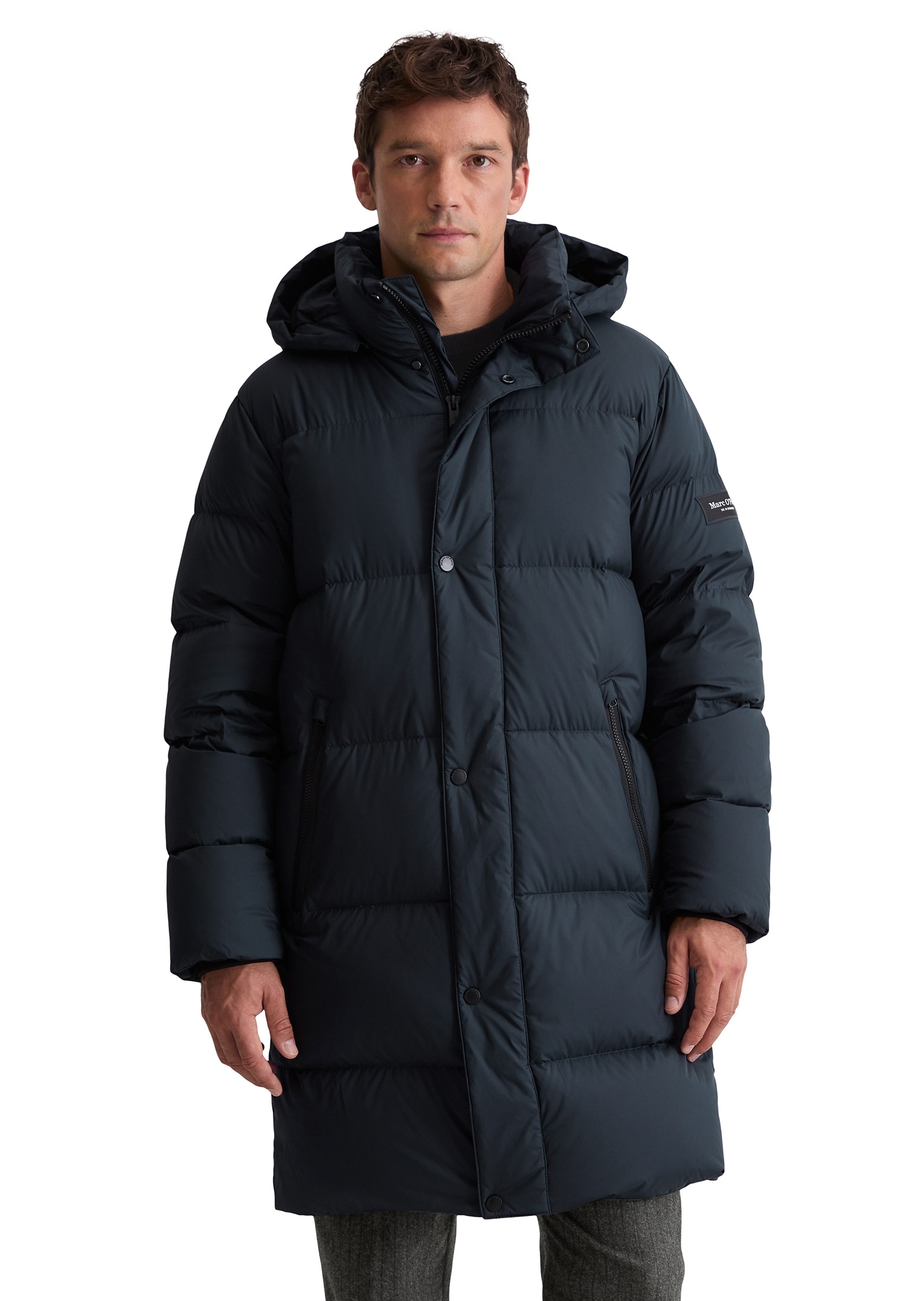 Marc OPolo Daunenjacke "mit großzügiger Kapuze" ohne Kapuze günstig online kaufen