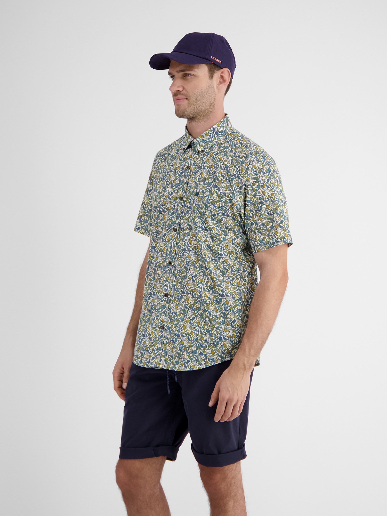 LERROS Kurzarmhemd »Sommerlich bedrucktes Halbarmhemd«