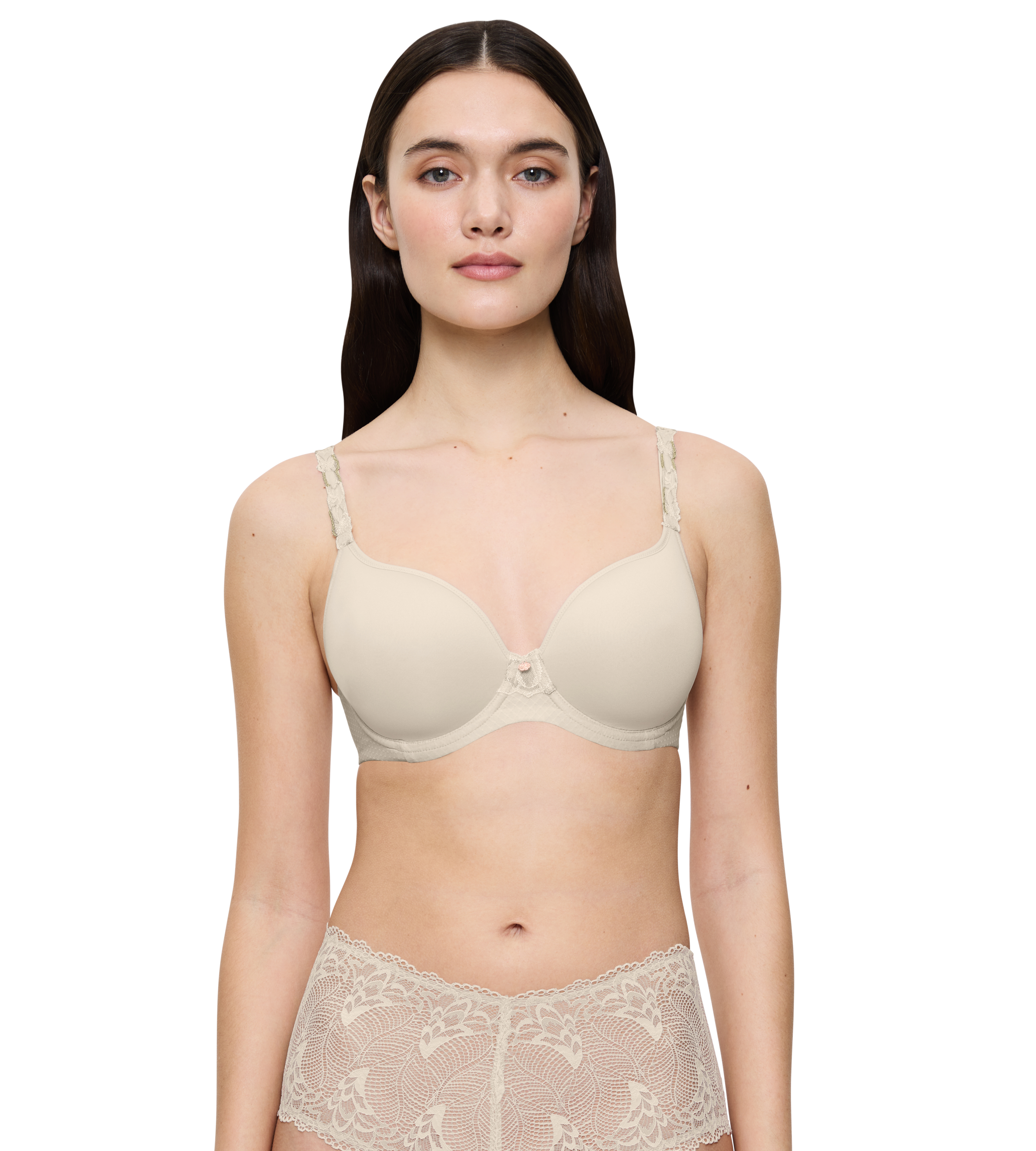 TRIUMPH Damen Bügel-BH "Wild Azalea Florale WP", Gr. 70naturel (076), Microtouch, Obermaterial: 56% Polyester, 28% Polyamid, 16% Elasthan, BHs, mit