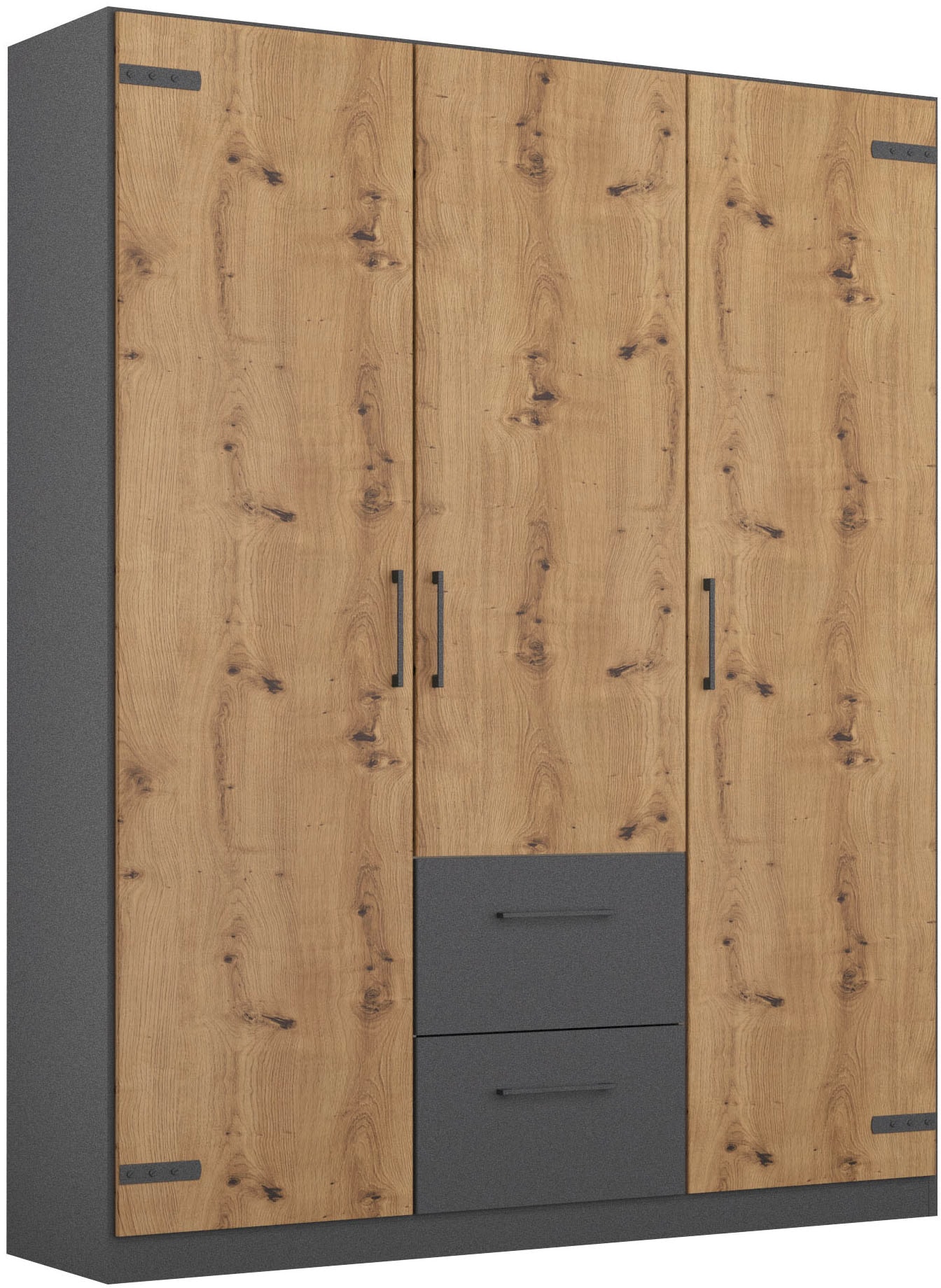 rauch Drehtürenschrank "Holmes" im Industrial Style, mit Schubkästen, mit o günstig online kaufen