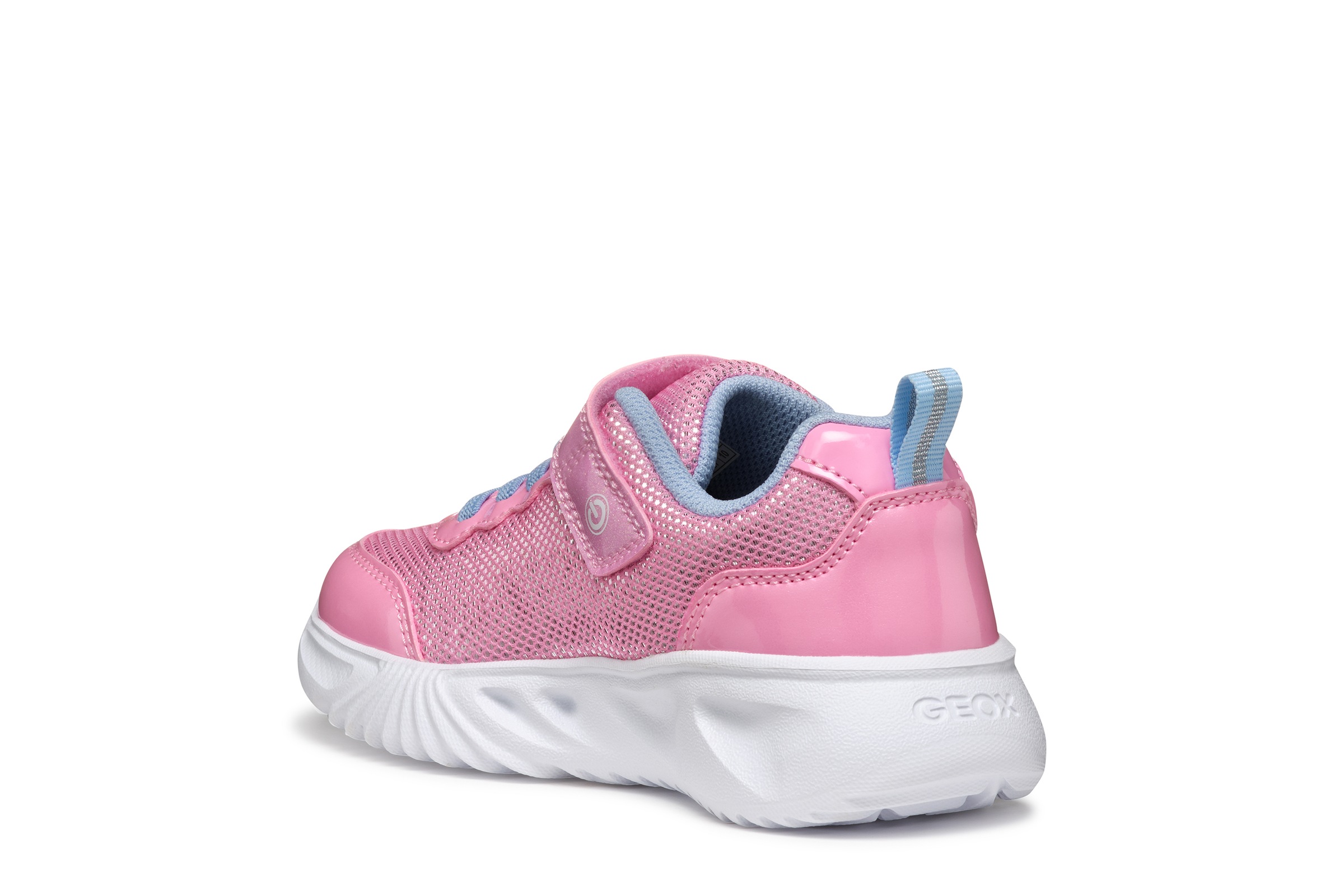 Geox Sneaker »J ASSISTER GIRL«  Halbschuh, Freizeitschuh mit Klettverschluss und Blinkfunktion