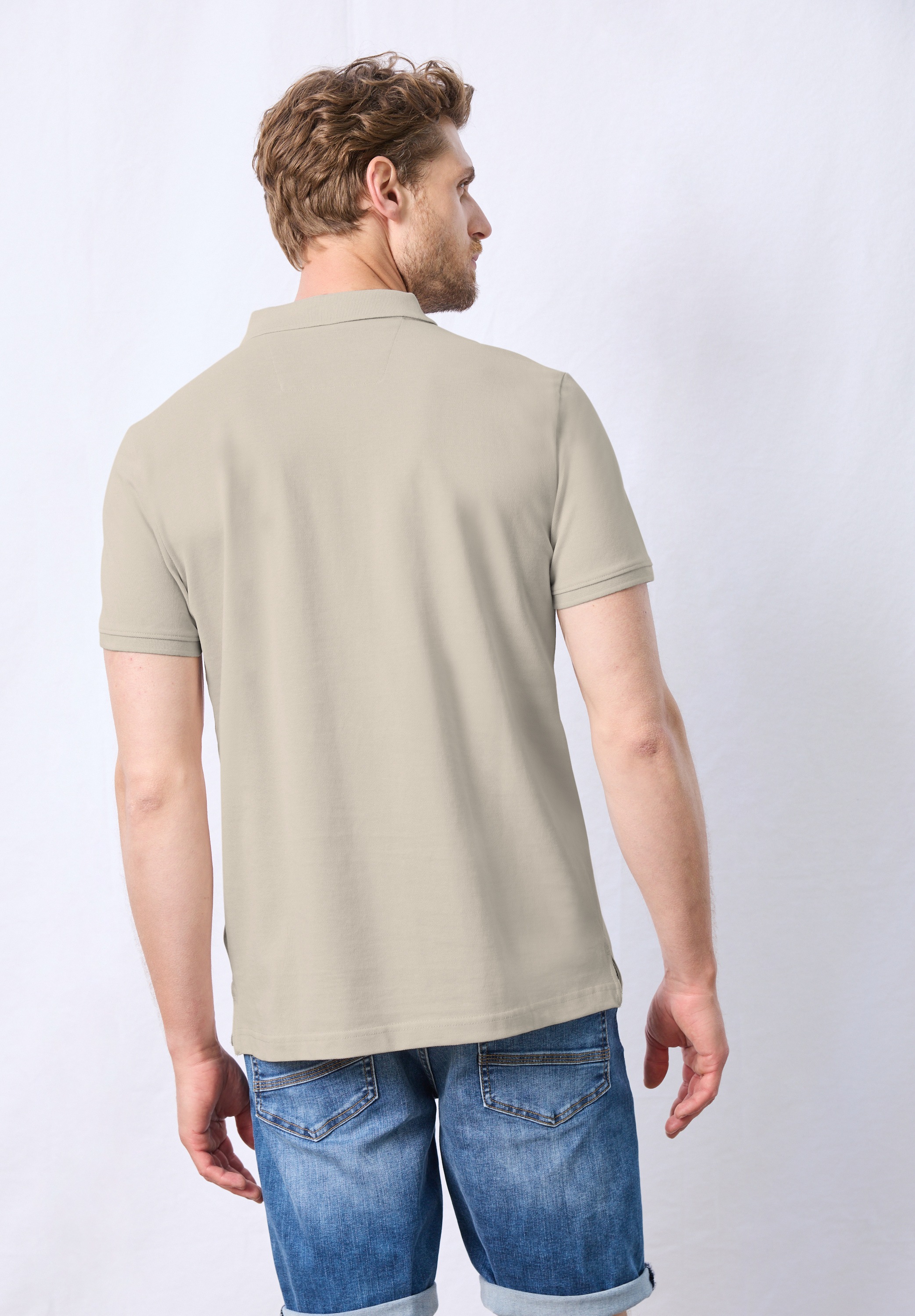 STREET ONE MEN Poloshirt, aus reiner Baumwolle günstig online kaufen