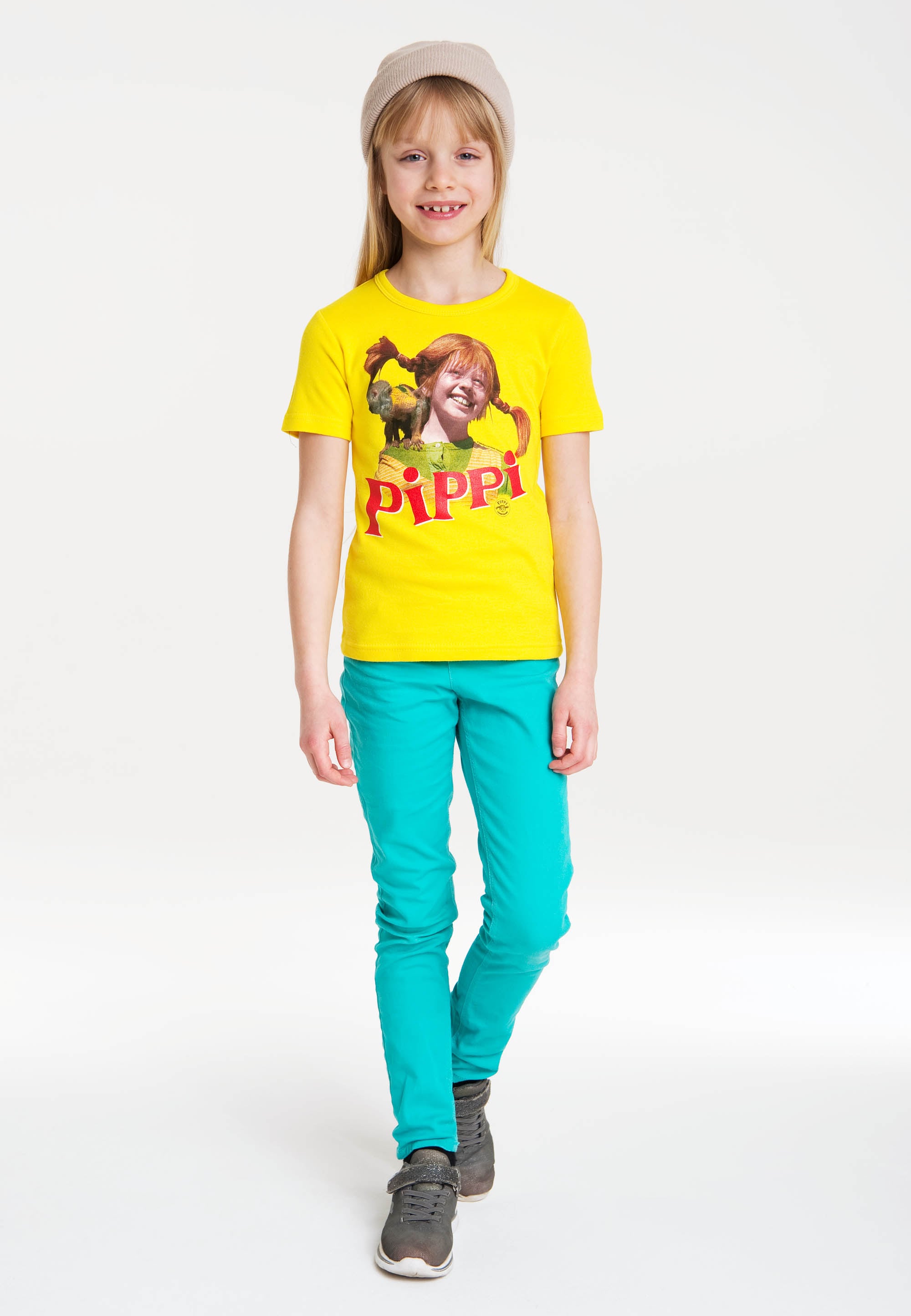LOGOSHIRT T-Shirt »Pippi Langstrumpf & Herr Nilsson«, mit Langstrumpf-Frontdruck