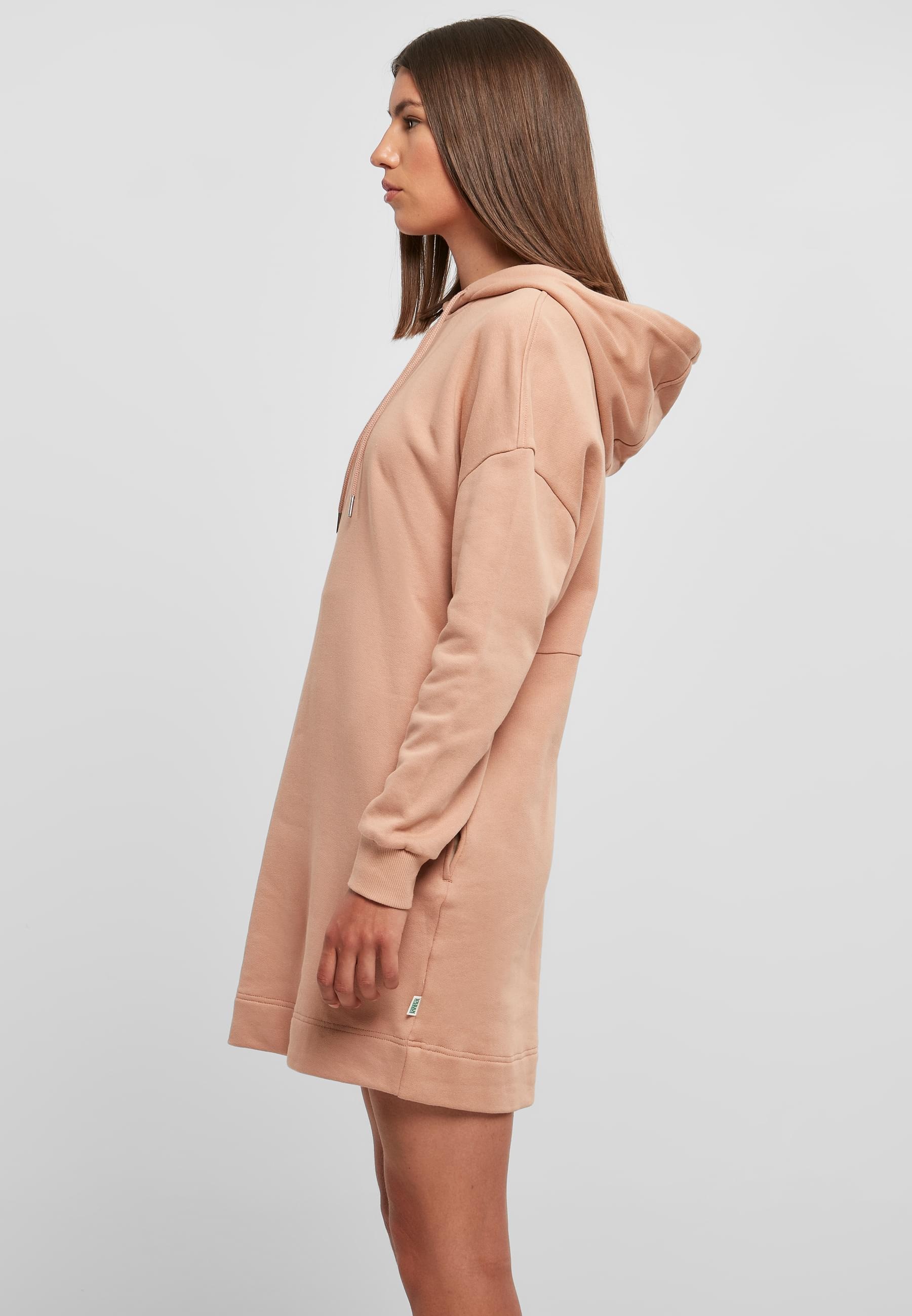 URBAN CLASSICS Shirtkleid »Urban Classics Damen Ladies Organic Oversized Terry Hoody Dress«, (1 tlg.)