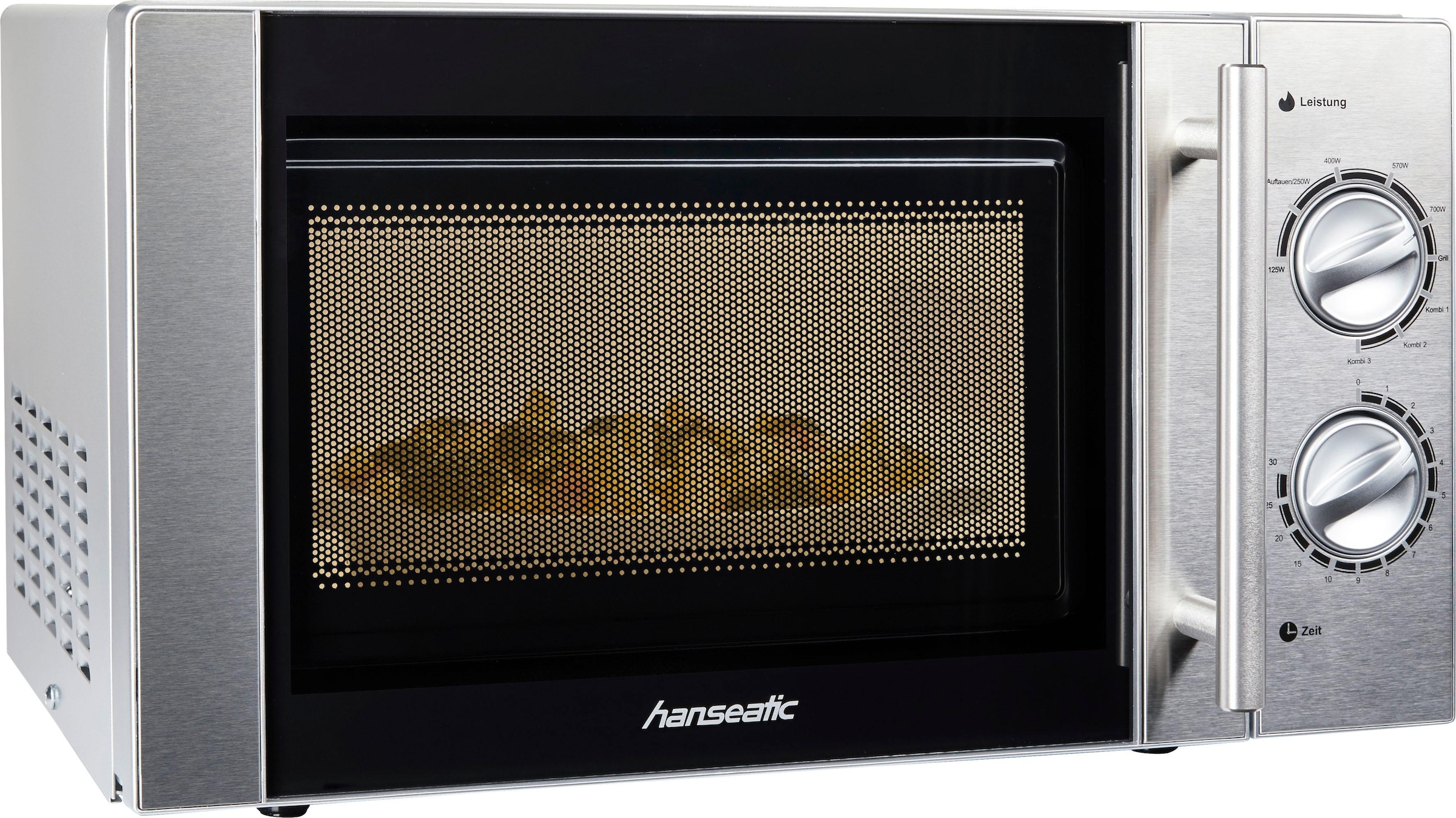 Hanseatic Mikrowelle »65509859«, Grill, 700 W, 5 Leistungsstufen und Auftaufunktion