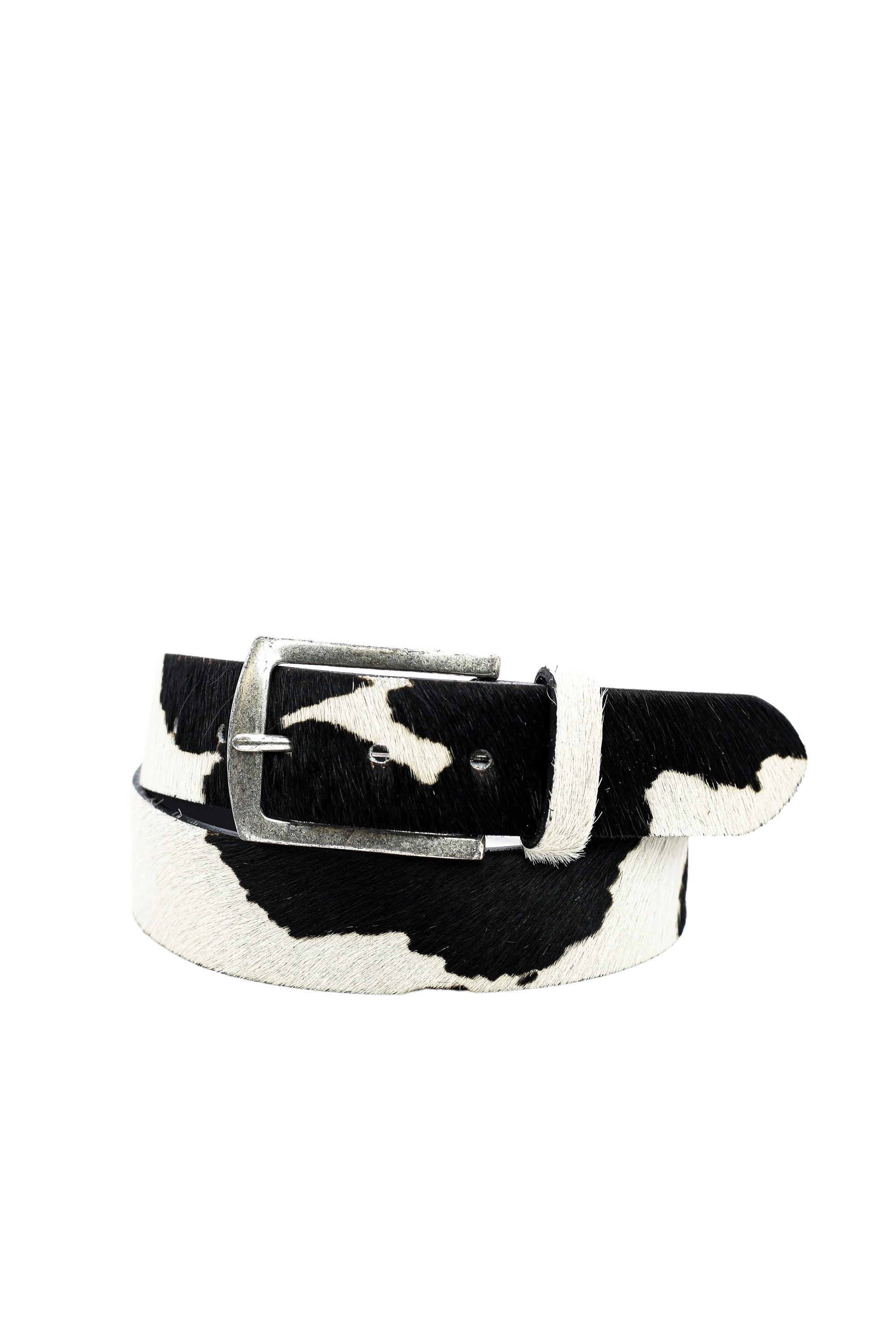 Ledergürtel »Allgäu«, aus echtem Leder mit Kuh Print