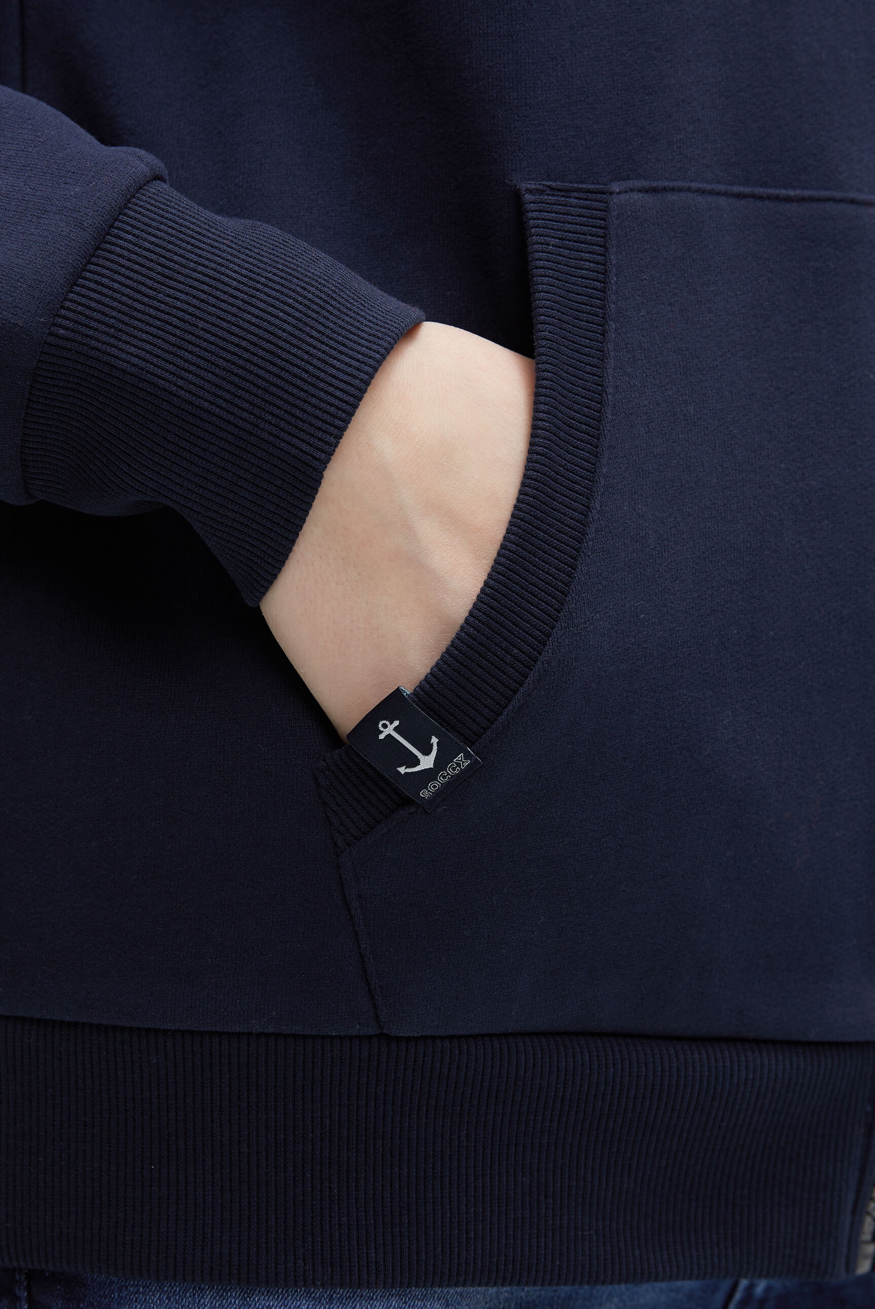 SOCCX Sweatjacke mit weicher Innenseite