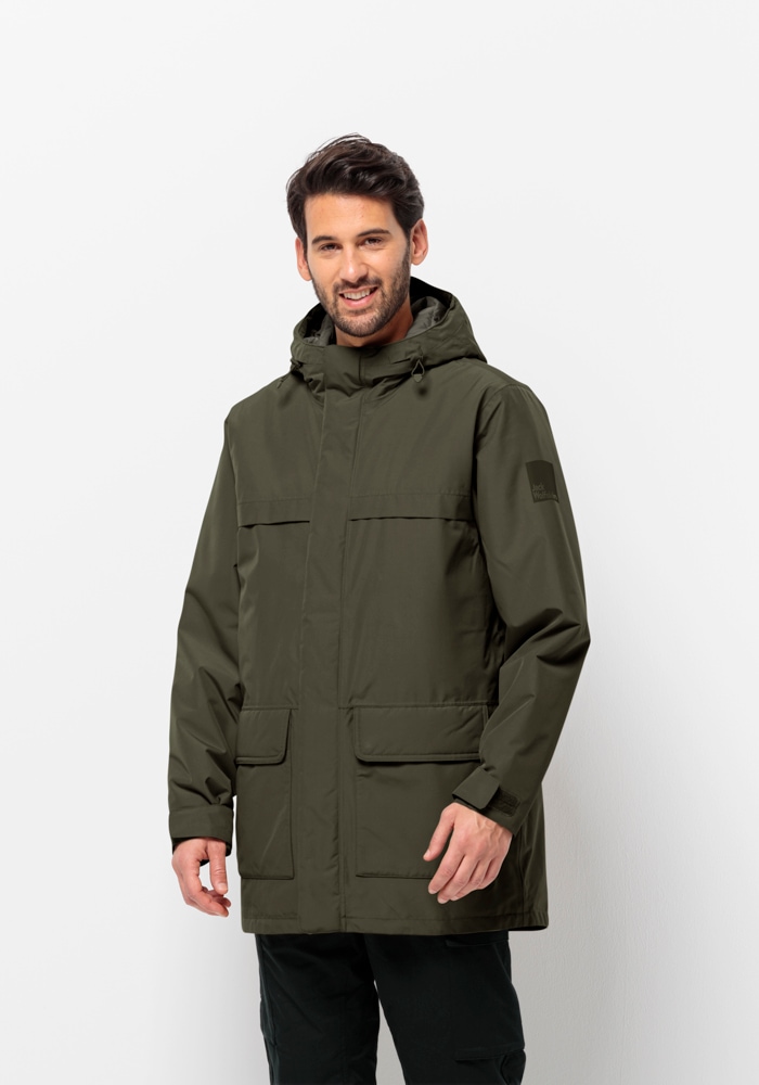 Jack Wolfskin Funktionsparka "WINTERLAGER PARKA M", mit Kapuze