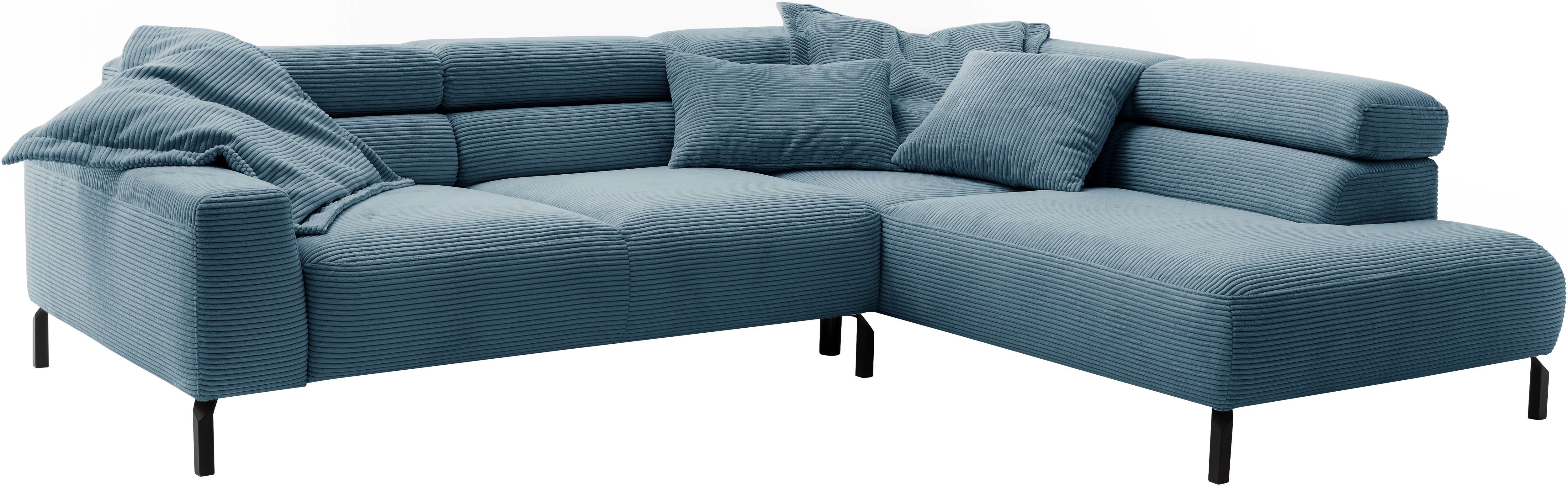 Thumbnail - Places of Style Ecksofa "Antonelli, L-Form, inkl. Kopfteilverstellung, Breite 276 cm", mit elektrischer Sitztiefenverste...