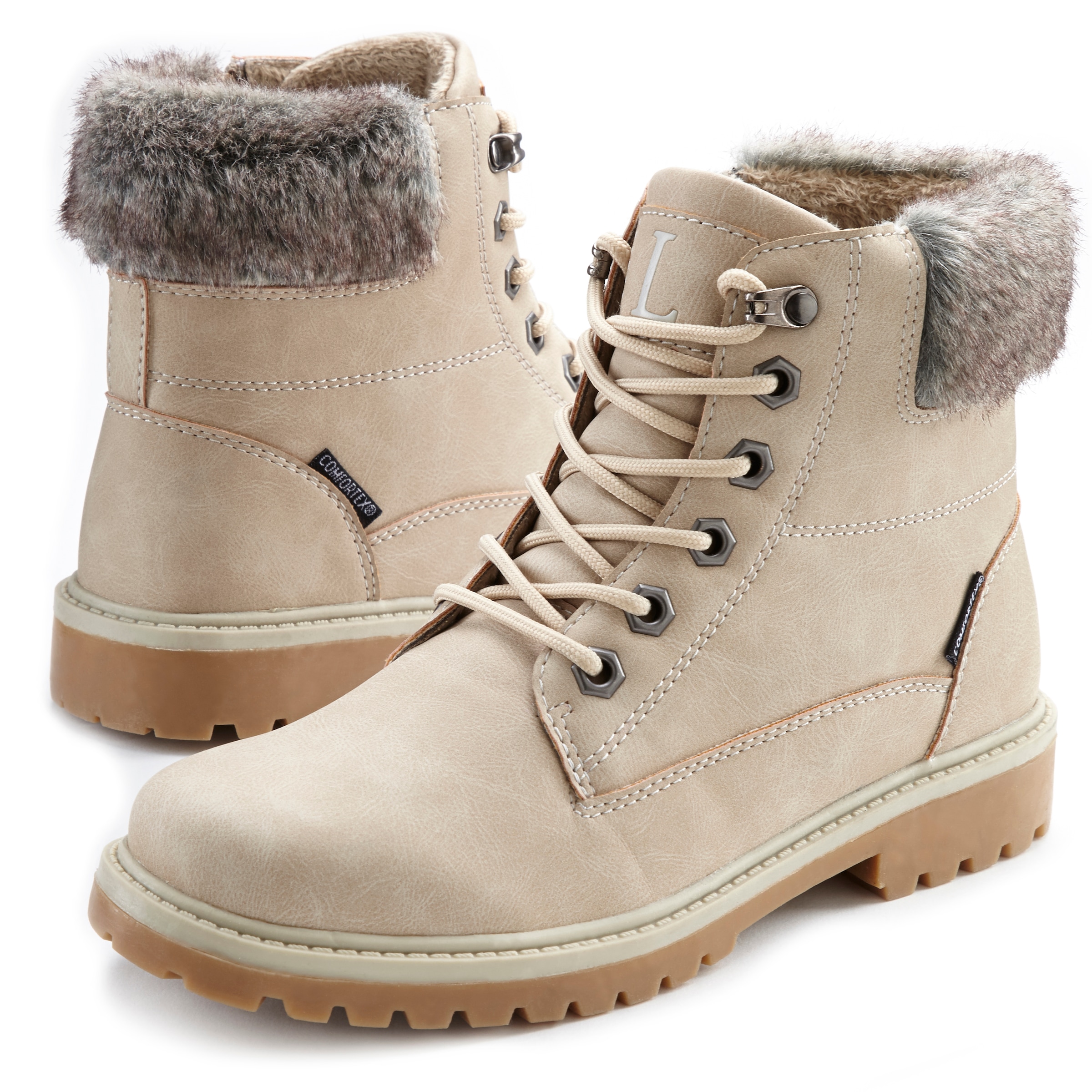 LASCANA Stiefelette, wind- & wasserabweisend,Winterboots, Outdoorstiefel, Winterstiefelette