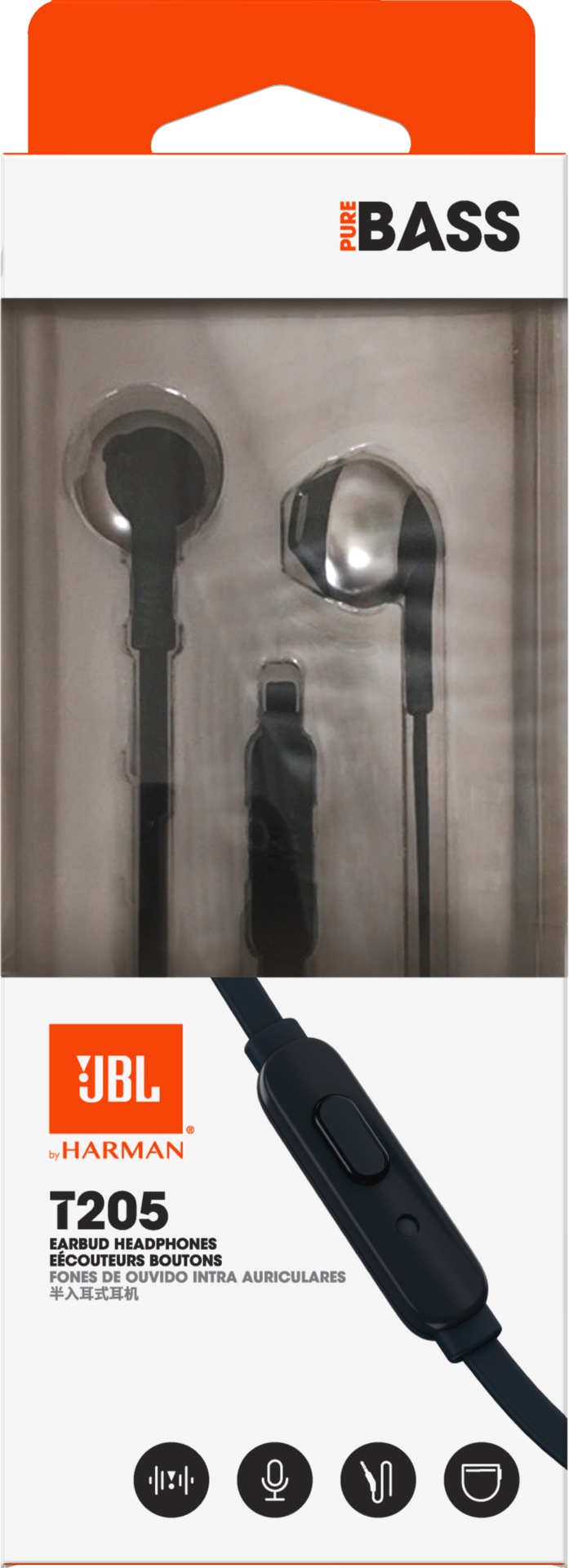 JBL In-Ear-Kopfhörer »In-ear wired headphones T205«