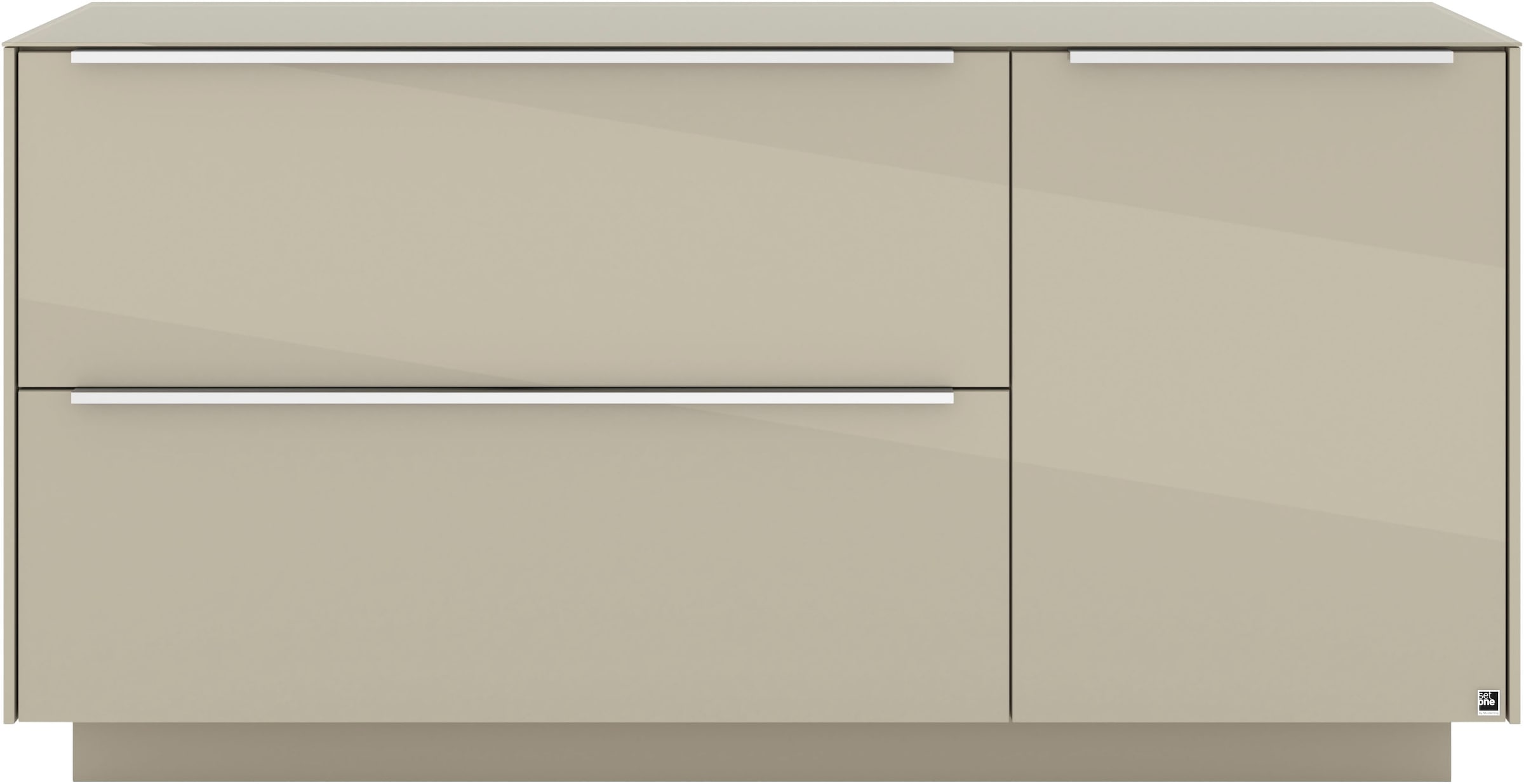 set one by Musterring Lowboard »Reno« 1 Stk. tlg. Mit Sockel in diversen Farben, 71 cm Höhe & Farbauswahl