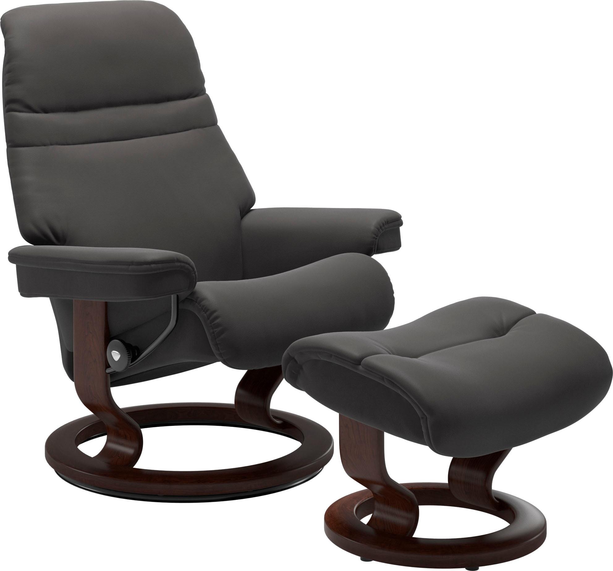 Stressless® Relaxsessel »Sunrise«, (Set, Größe | mit Hocker), Classic Base, mit Relaxsessel BAUR bestellen Braun Gestell S