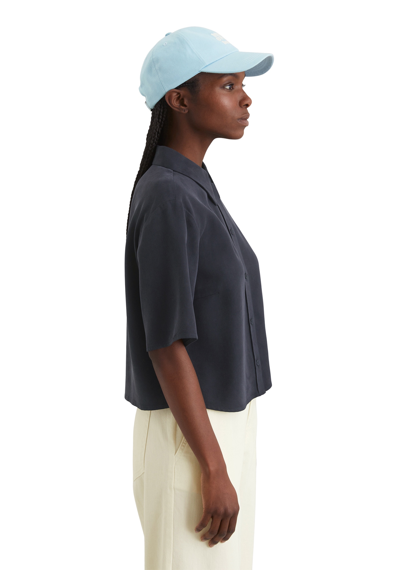 Marc O'Polo DENIM Kurzarmbluse »aus TENCEL™ Lyocell«