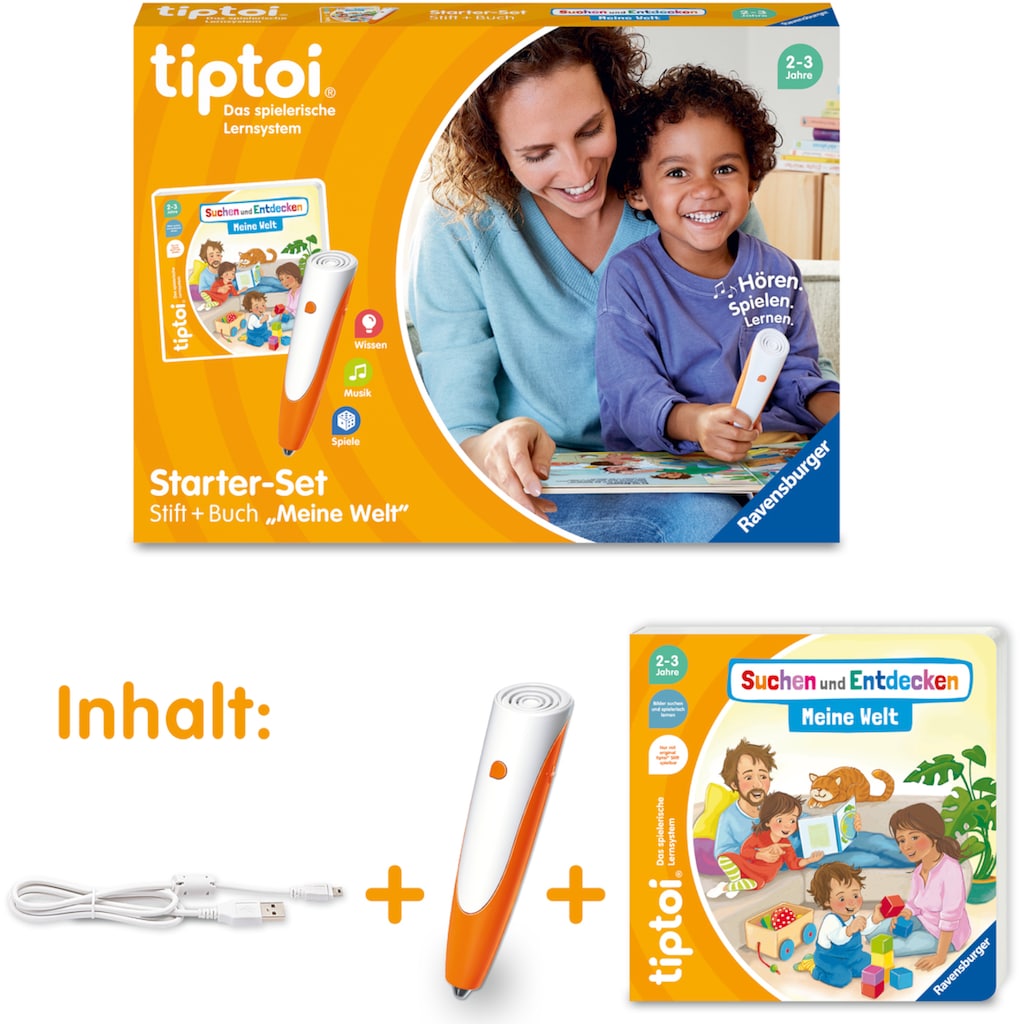 Ravensburger Spiel »tiptoi® Starter-Set: Stift und Bilderbuch Meine Welt«