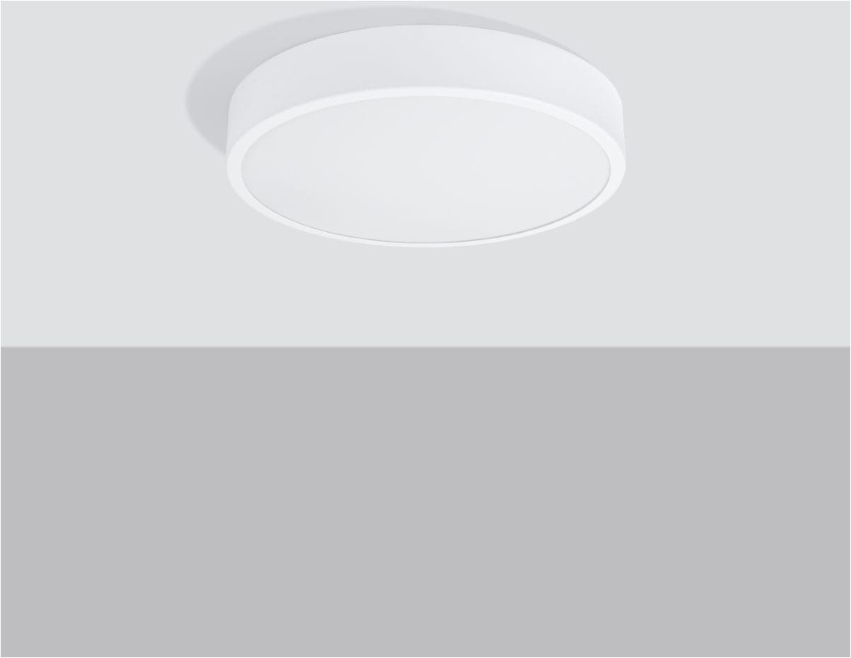 SOLLUX lighting Deckenleuchte »Plafond ONYX 40 weiß LED 3000K«, 1 flammig, Leuchtmittel LED-Modul | LED fest integriert, Streulicht