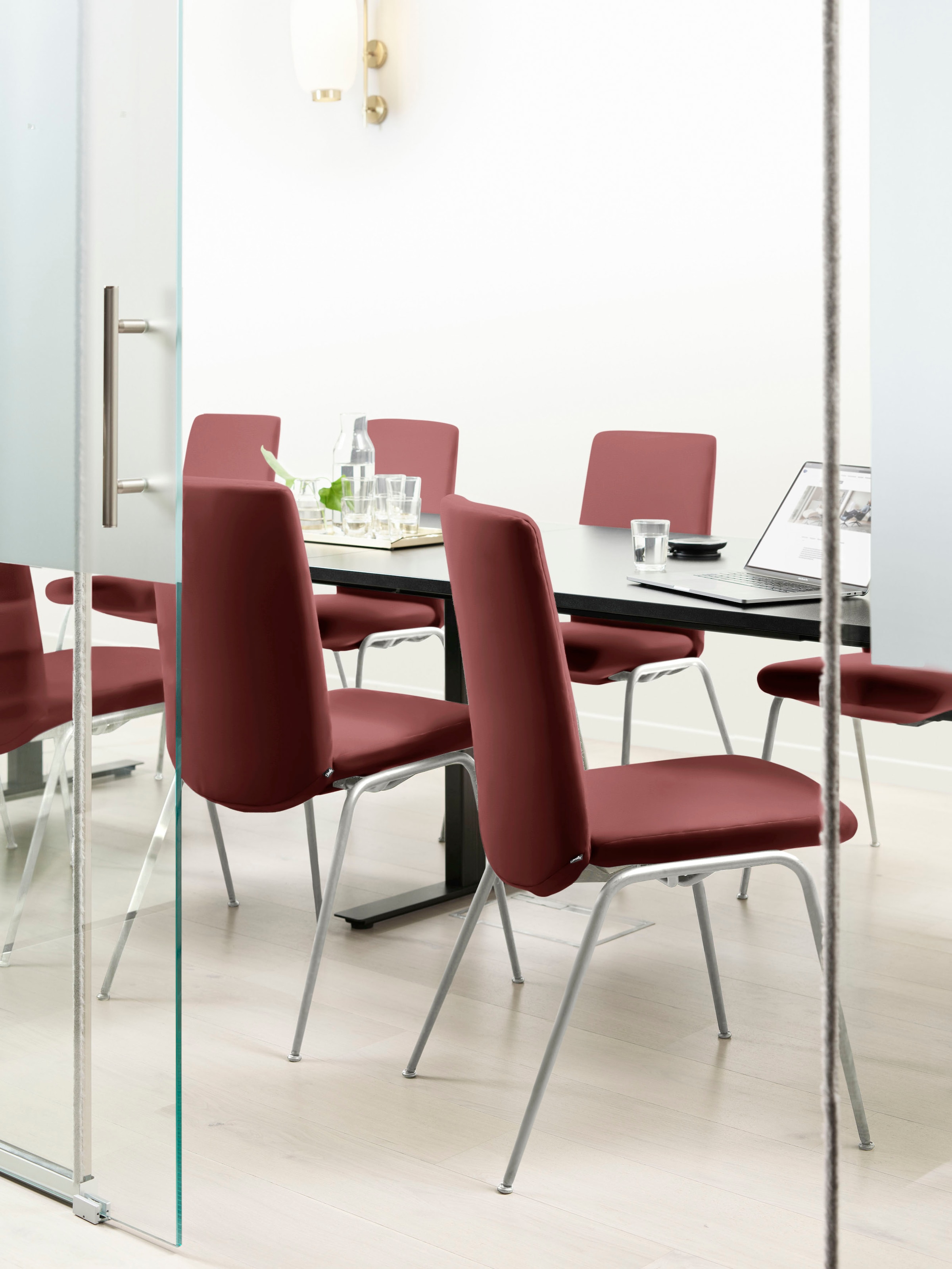 Stressless Polsterstuhl "Laurel" () Low Back, Größe M, mit Beinen aus Stahl in Chrom glänzend