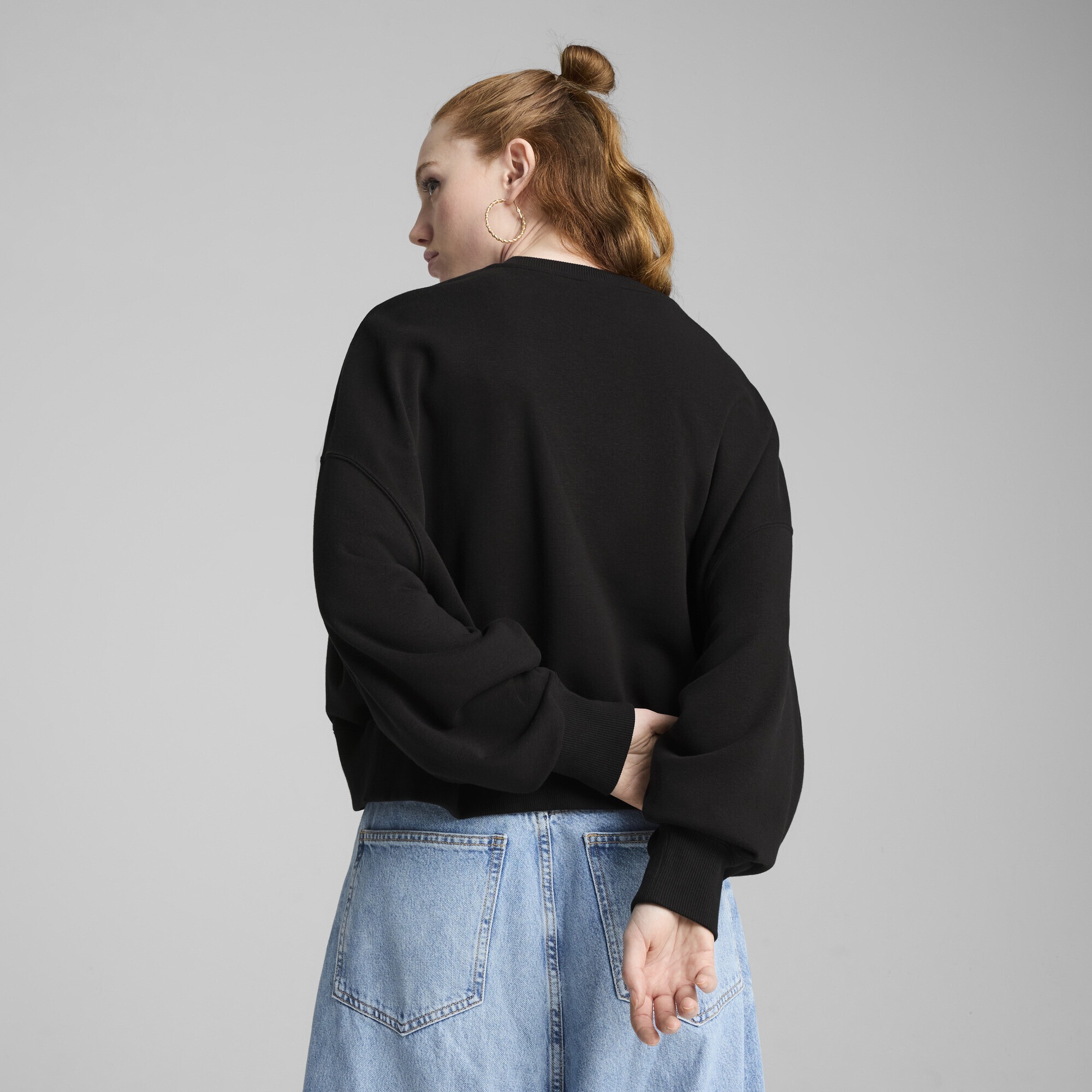 PUMA Sweatshirt »WARDROBE ESS Oversized-Crewneck Damen«