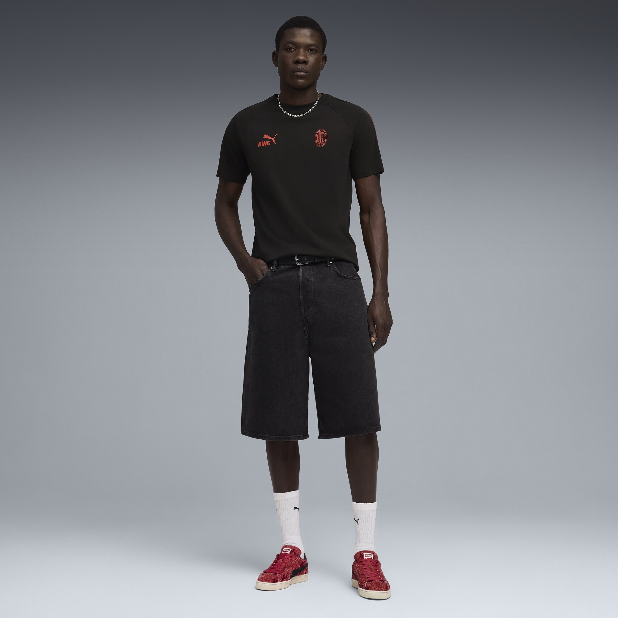 PUMA T-Shirt »AC Milan KING T-Shirt Herren«