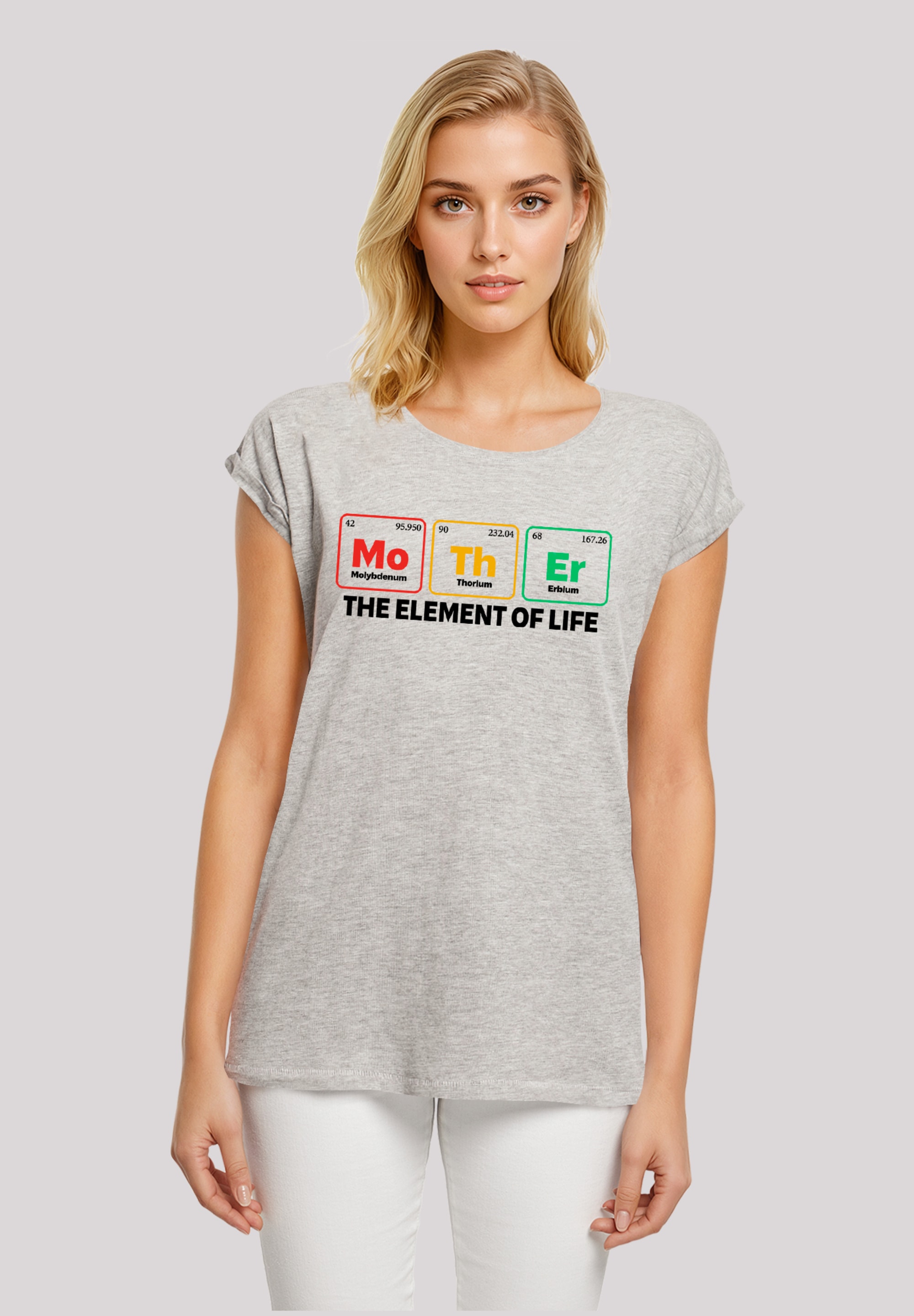 F4NT4STIC T-Shirt "Mothers Day Minimalist Periodic Table Geeky Mom", Premiu günstig online kaufen