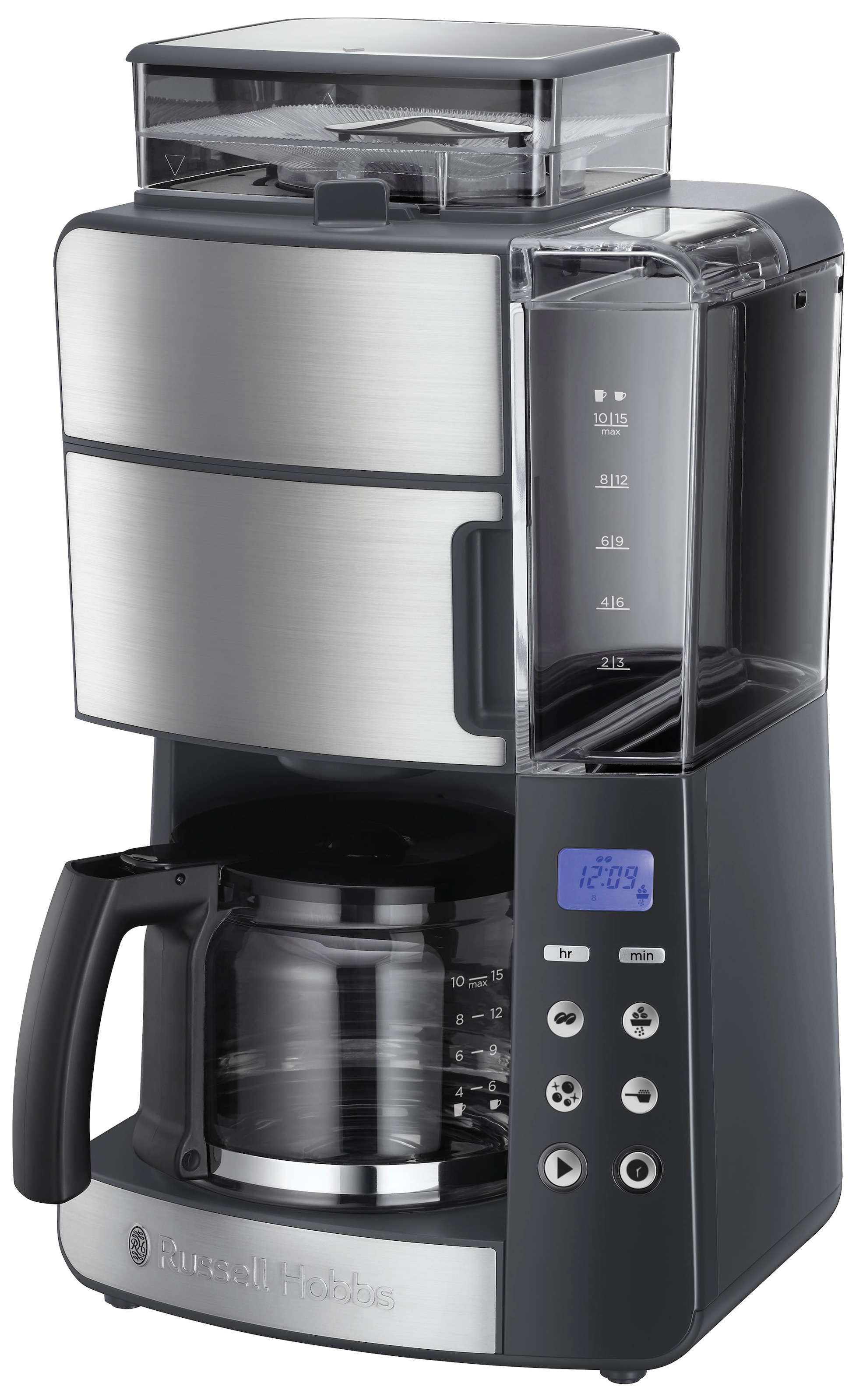 Kaffeemaschine mit Mahlwerk »Grind & Brew 25610-56«, 1,25 l Kaffeekanne, Papierfilter,...