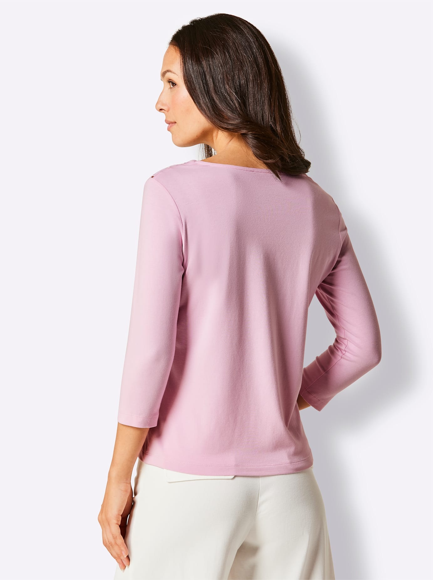 CREATION L PREMIUM V-Shirt »Modal-Baumwoll-Shirt«, (1 tlg.)