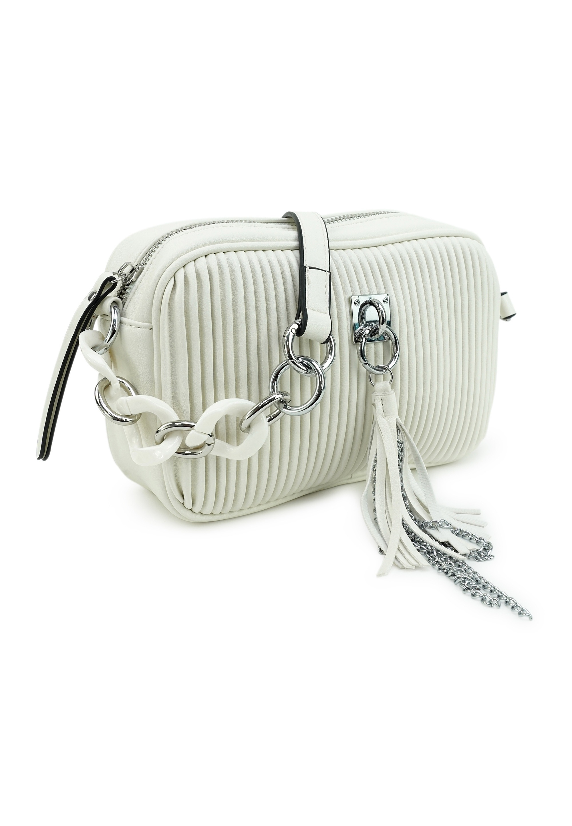 Thumbnail - Harpa Schultertasche "FARIZA" mit Anhänger aus Kettenelementen