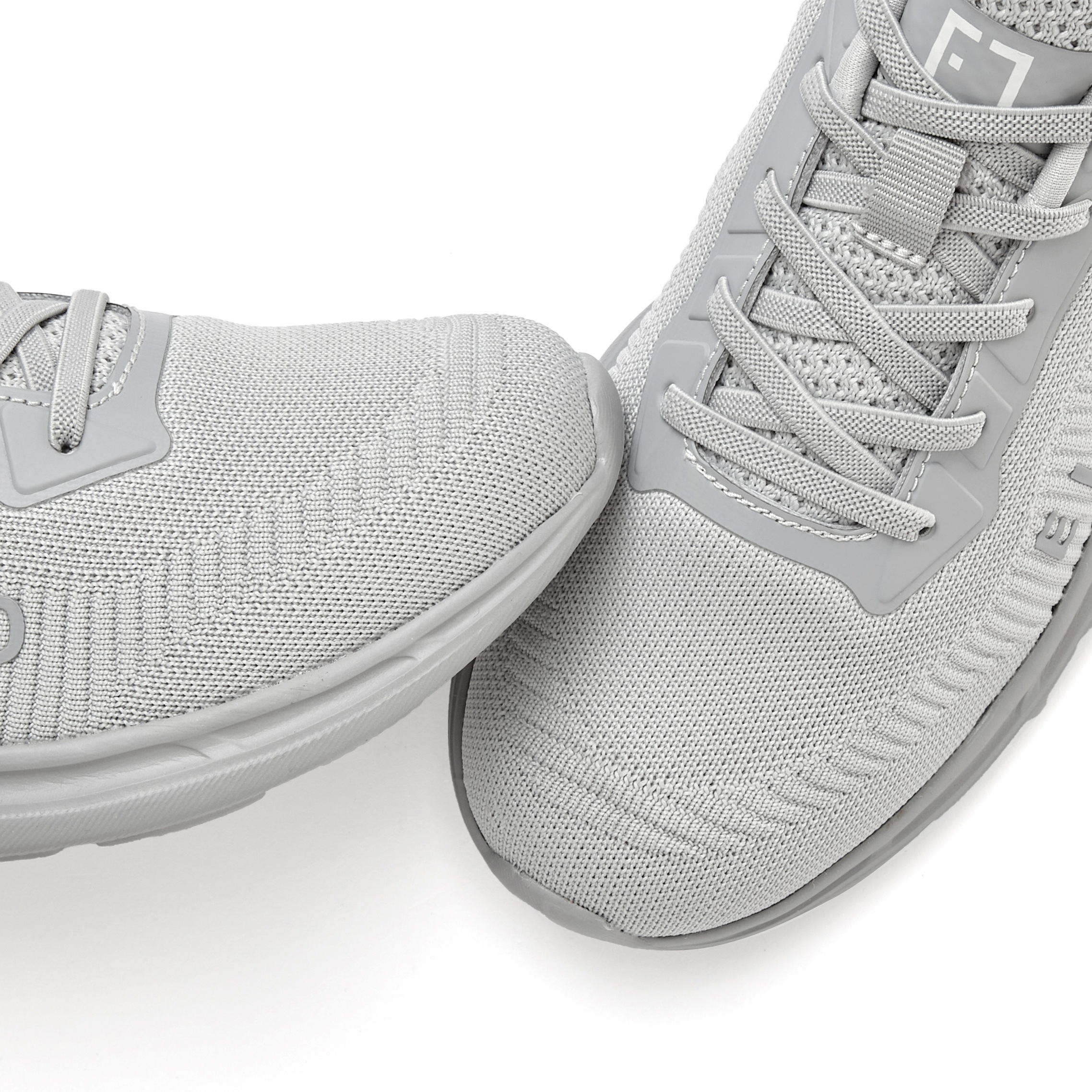 Sneaker ELBSAND "Freizeitschuh, Halbschuh, Turnschuh", Herren, Gr. 38, grau (hellgrau), Obermaterial: 70% Textilmaterial, 30% Lederimitat. Decksohle: 100% Textilmaterial. Futter: 100% Textilmaterial. Laufsohle: 100% Synthetik, unifarben, Schuhe Sneaker, m 3
