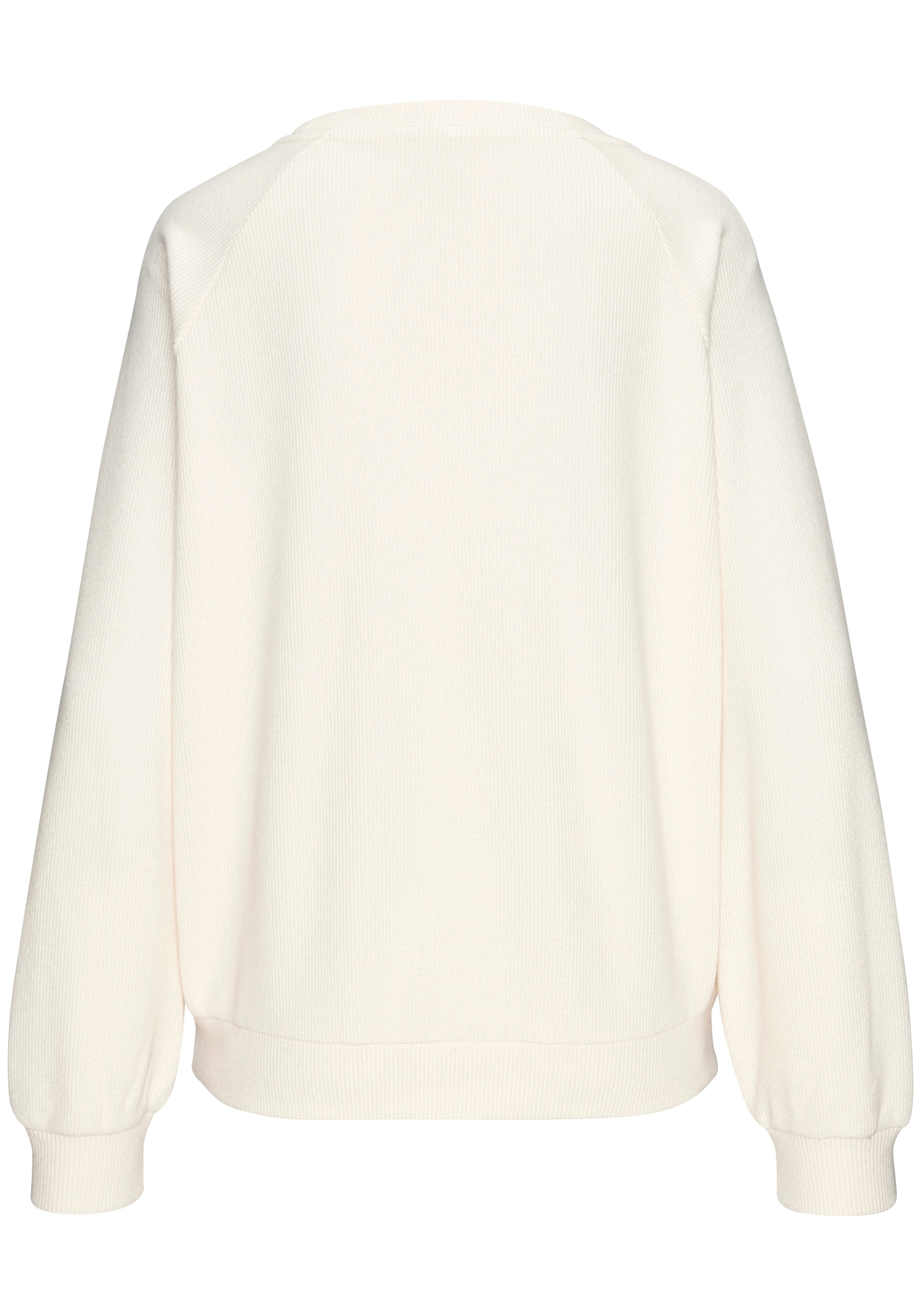 Thumbnail - LASCANA Sweatshirt, in modischer Piqué-Optik