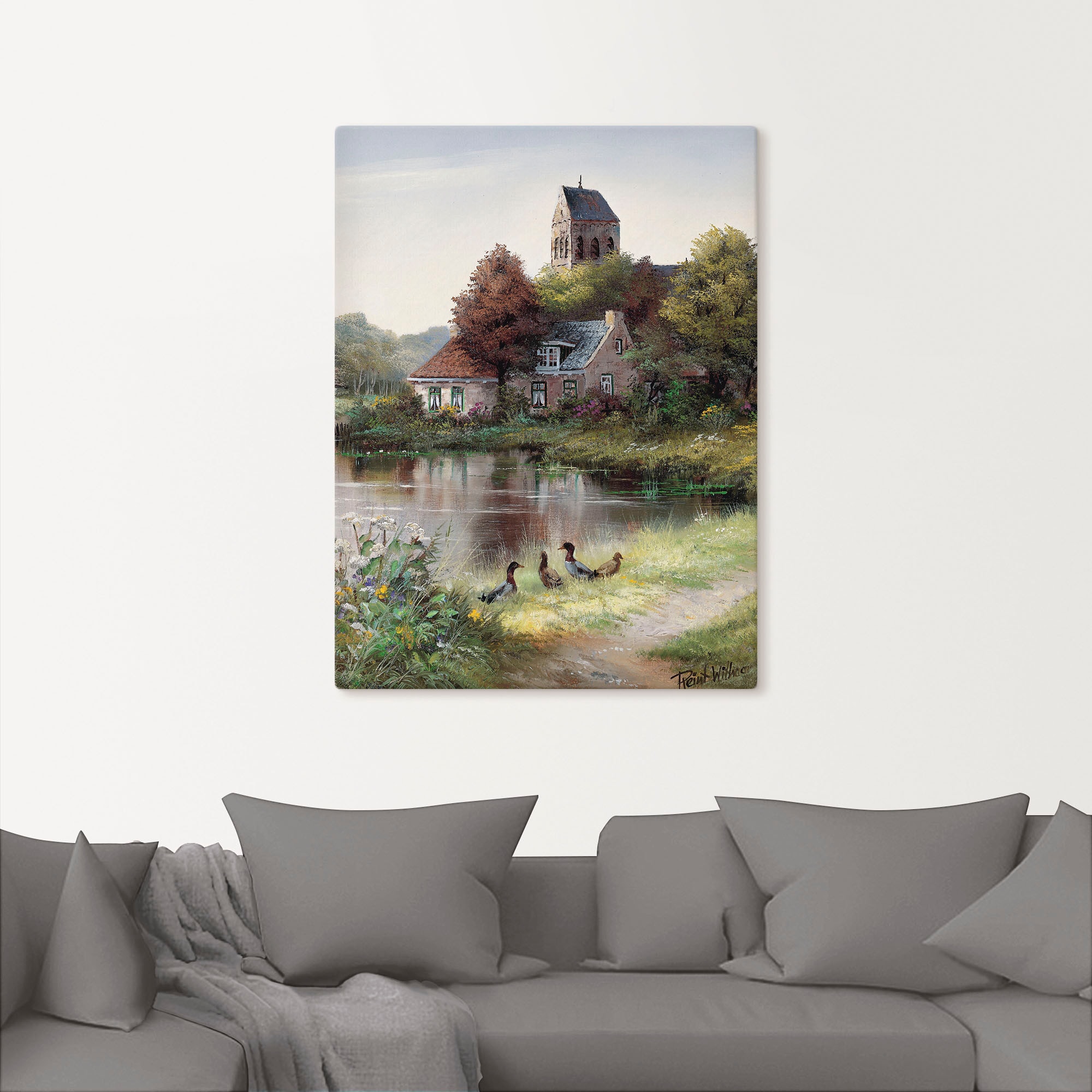 Artland Wandbild »Schöner Tag«, Gewässer, (1 St.), als Leinwandbild, Poster in verschied. Größen