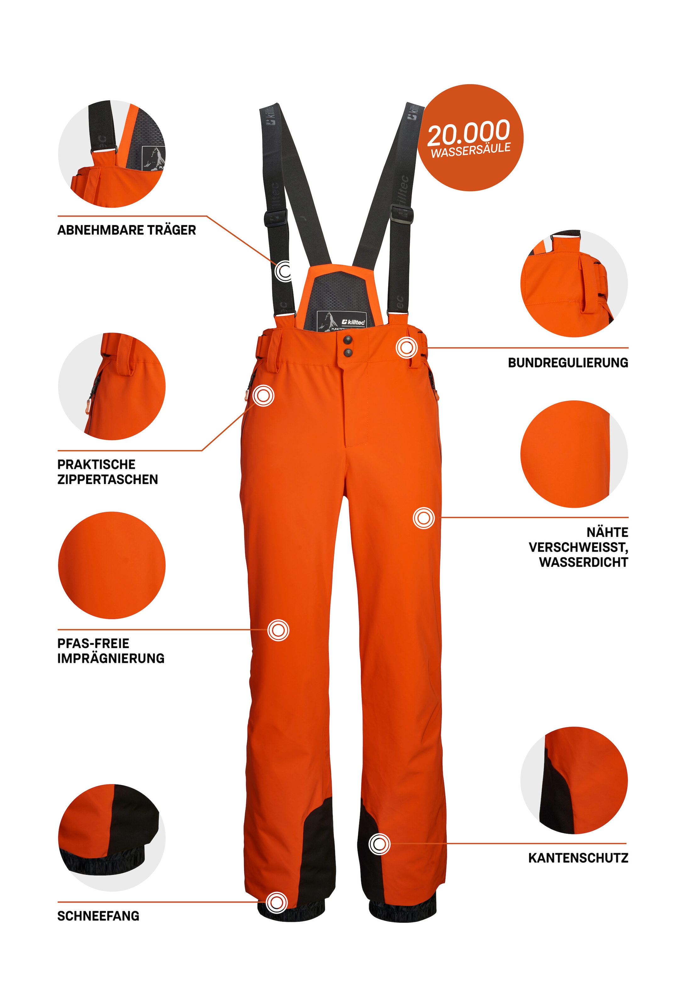 Killtec Skihose »KSW 82 MN SKI PNTS«  killtec Skihose: 4-Wege-Stretch, verschweißte Nähte, sehr atmungsaktiv