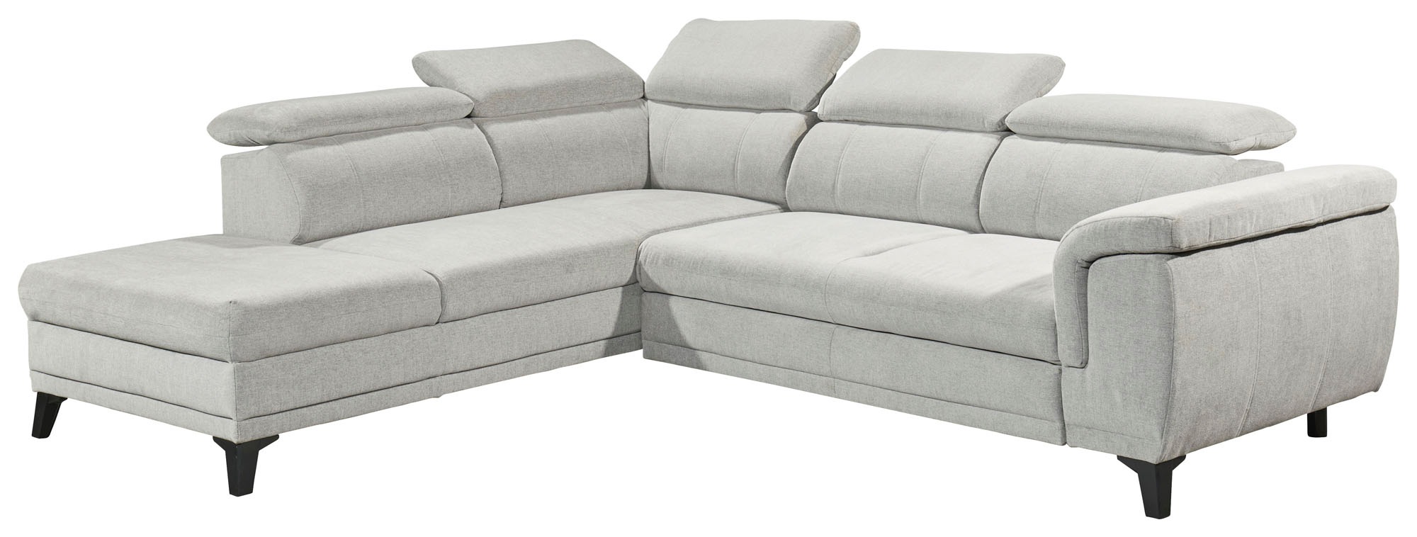 ED EXCITING DESIGN Ecksofa »Albany L-Form«, mit Bettfunktion, Bettkasten & Kopfteilverstellung