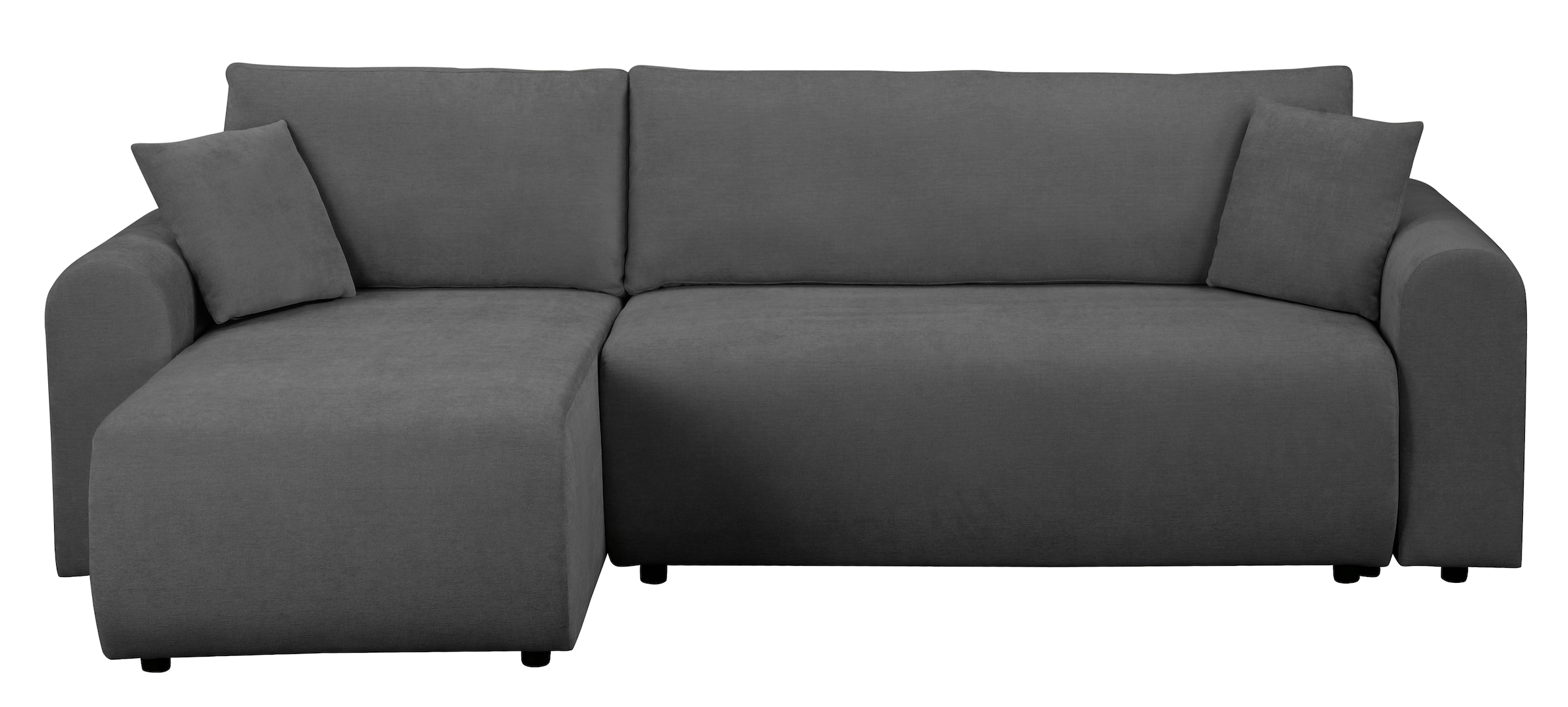 OTTO home Ecksofa »JONAA, 241cm, L-Form, Schlafsofa, Boxspringfederung, Dauerschläfer« 133/200cm, Recamiere links/rechts, Bettkasten, Cord u. Struktur