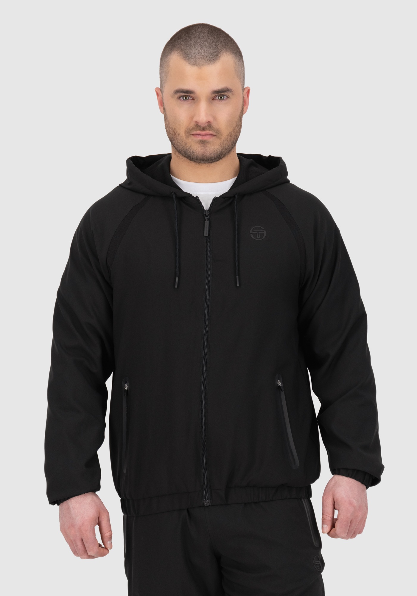 Sergio Tacchini Trainingsjacke »RISPECCHIO TRACK JACKET Herren«, mit Kapuze, Trainingsjacke Herren, leichte Jacke, Retro, Sportjacke, Outdoor, Sale