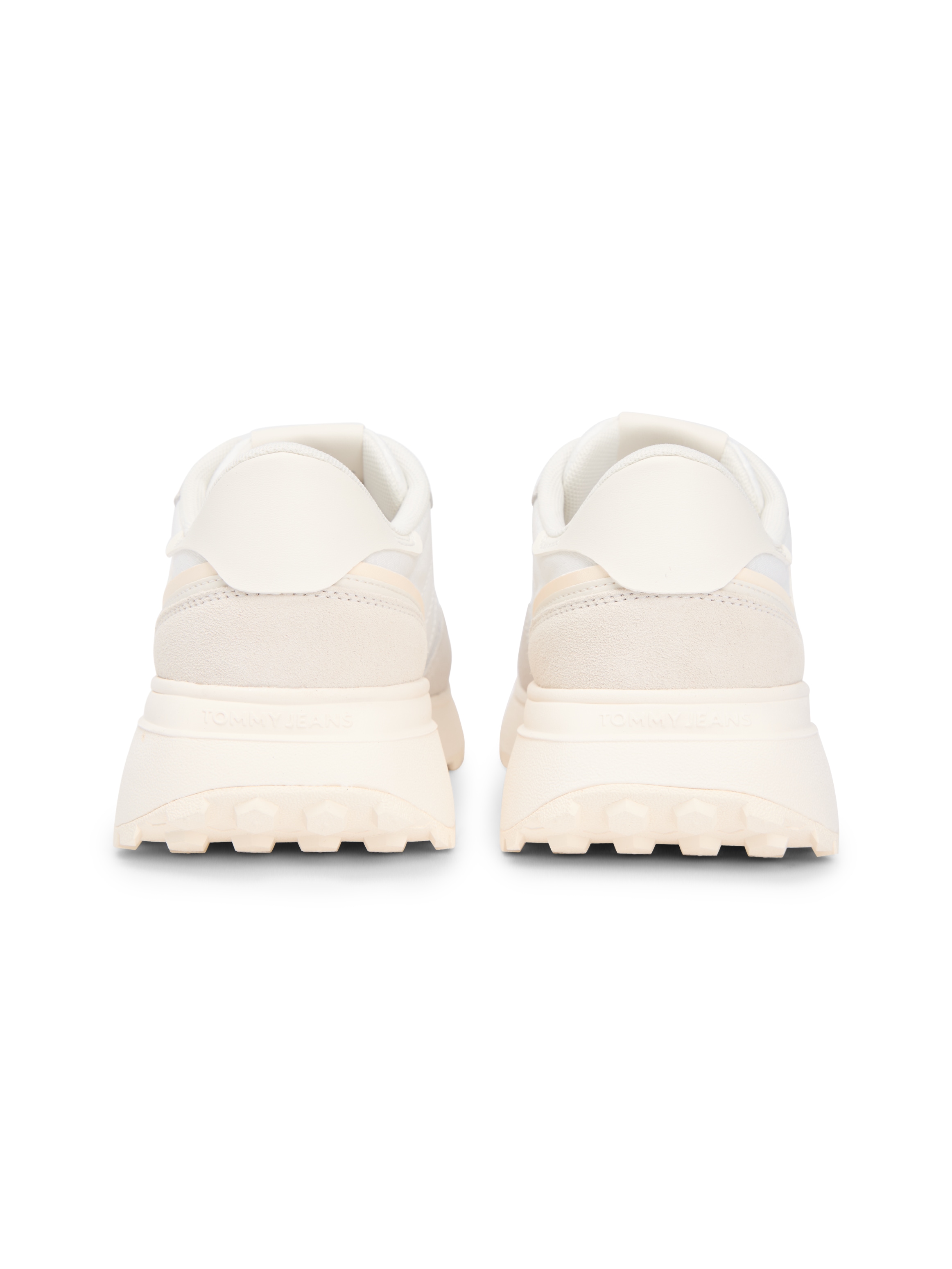 Tommy Jeans Keilsneaker »TJW CLEATED RUNNER SUEDE MIX«  , Freizeitschuh, Halbschuh, Schnürschuh mit Logoschriftzügen