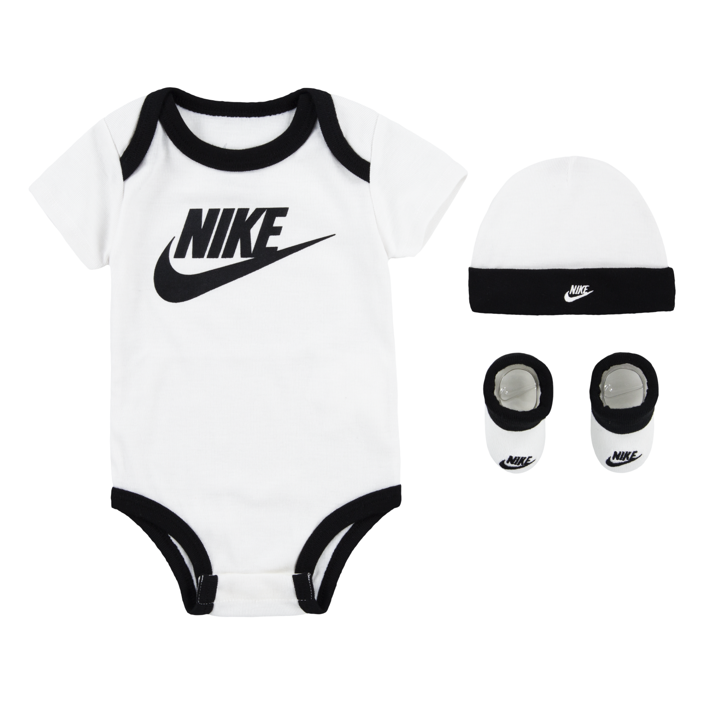 Nike Sportswear Neugeborenen-Geschenkset »NHN SUSTAINABLE 3PC FUTURA SET« 3 tlg. für Babys, 3-teilig, weiches Material