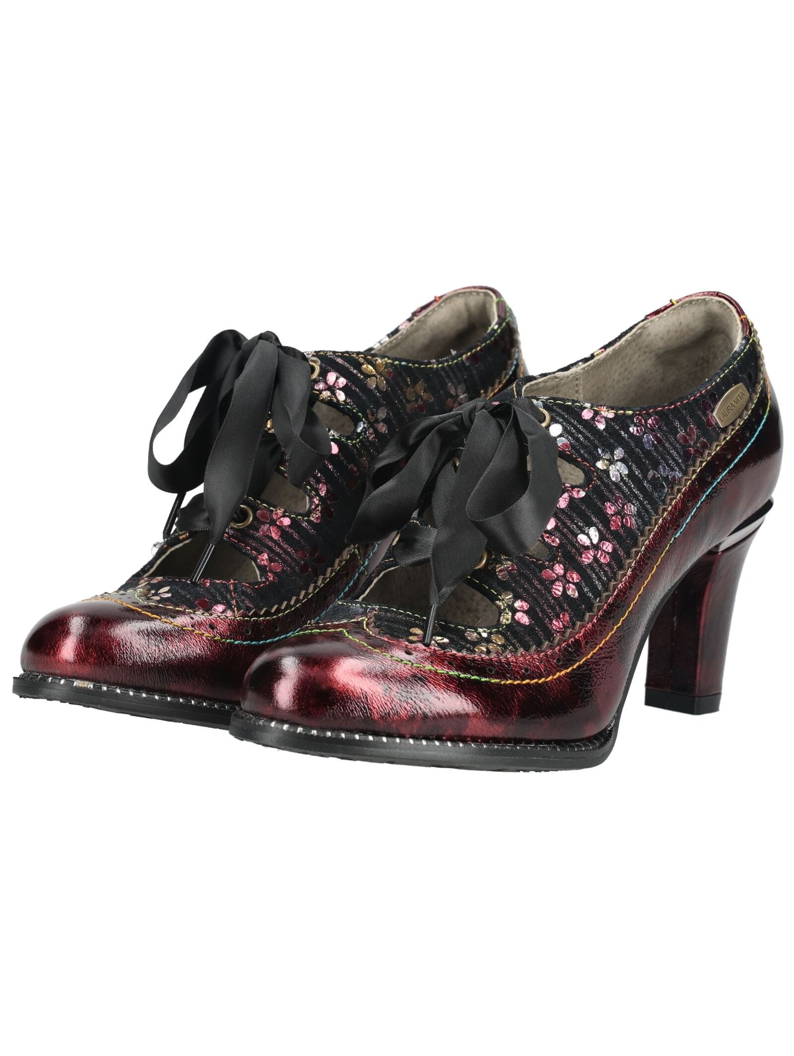 LAURA VITA High-Heel-Pumps »LAURA VITA Pumps Leder/Textil«
