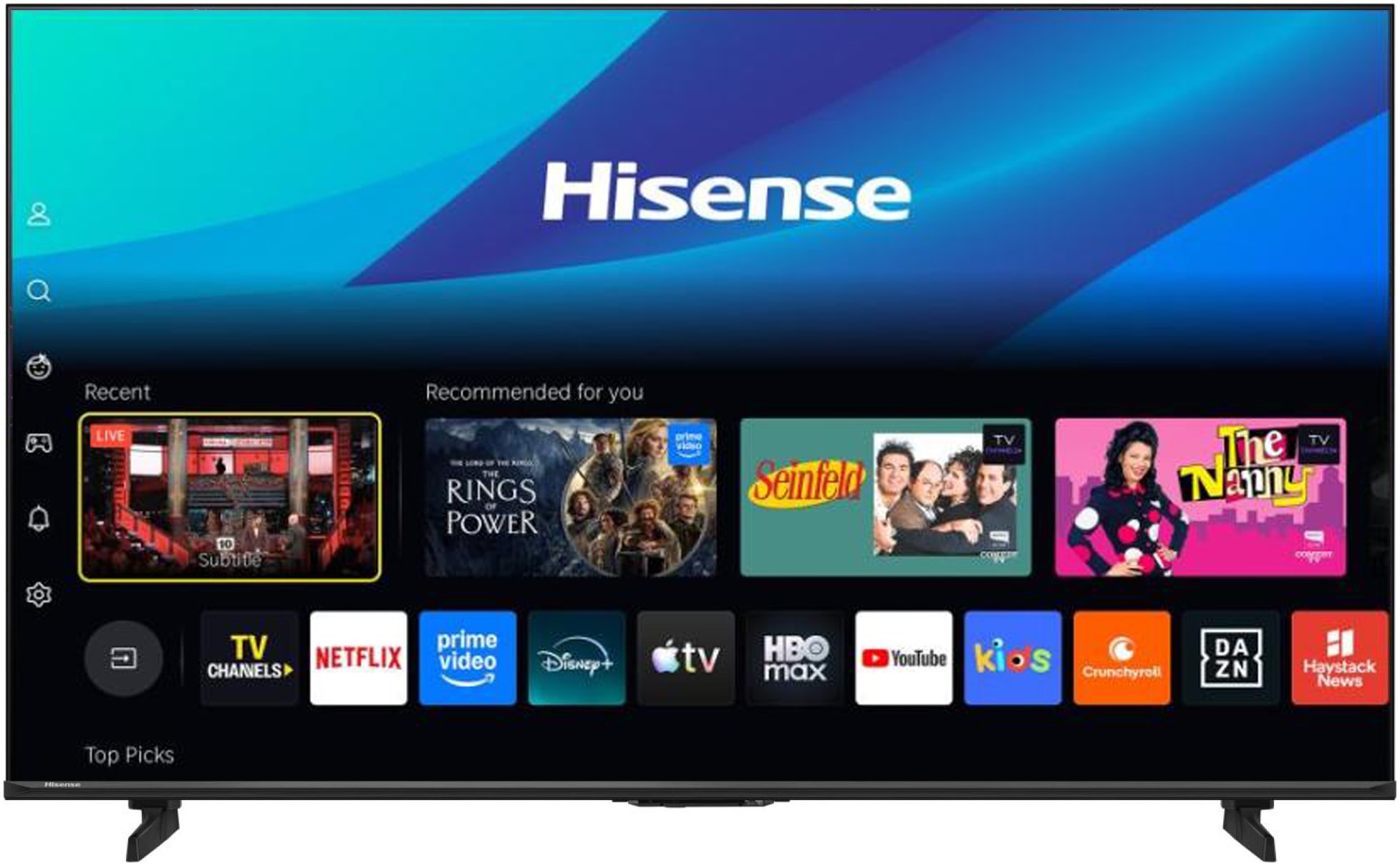 Hisense QLED-Fernseher »75E7S PRO« 189 cm/75 ″ Smart-TV