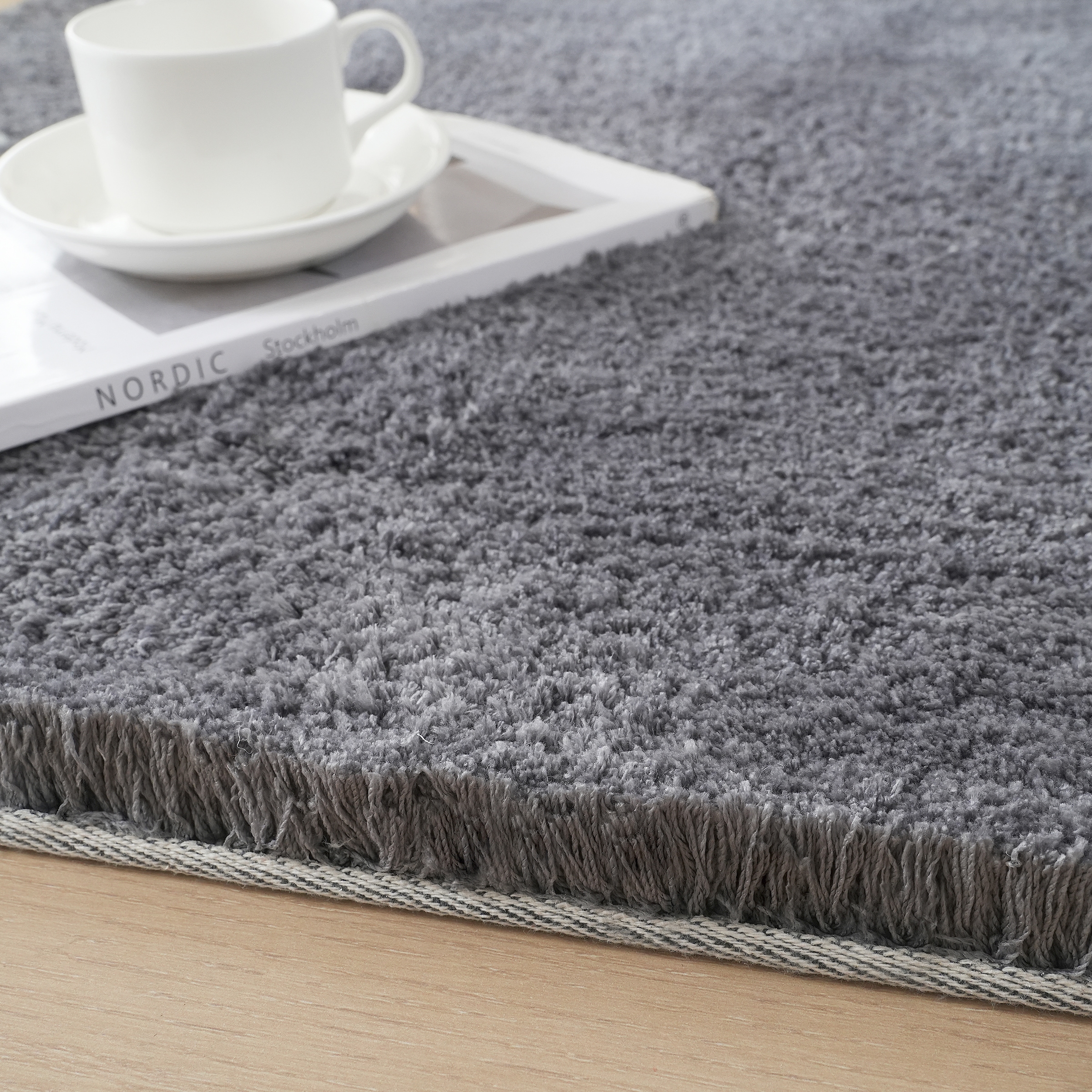 my home Hochflor-Teppich »Microfaser Teppich Magong, besonders weich, sehr feiner Flor«, rechteckig, 25 mm Höhe, uni, Wohnzimmer, Schlafzimmer, Kinderzimmer, auch rund und als Läufer
