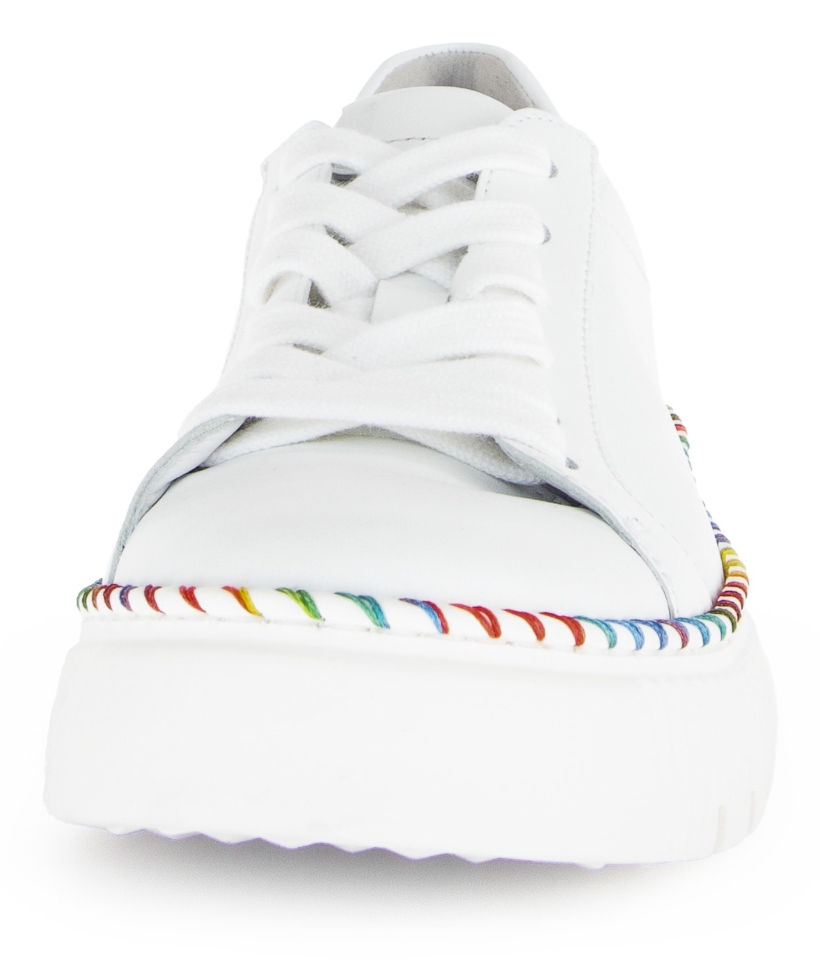 Gabor Plateausneaker, Freizeitschuh, Halbschuh, Schnürschuh mit Kontrast-Rahmennaht