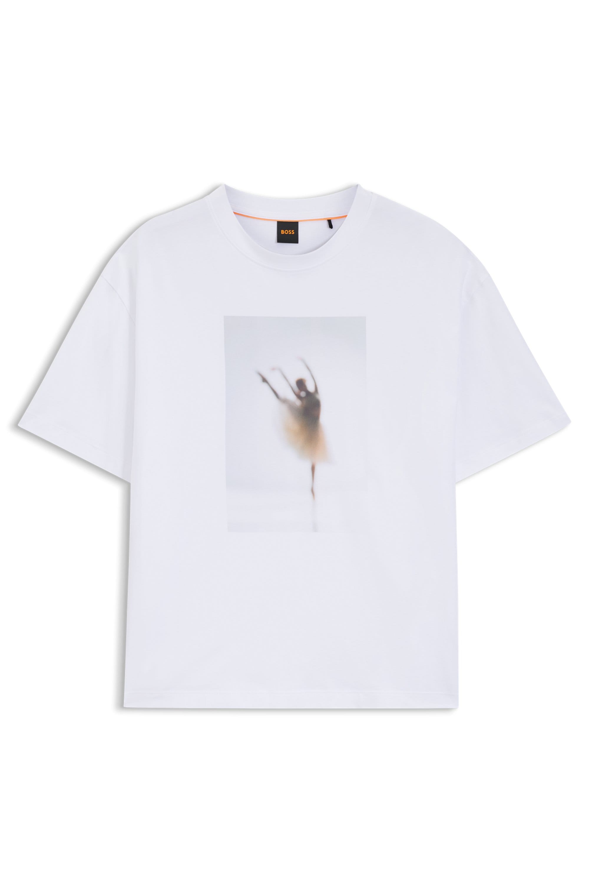 BOSS ORANGE T-Shirt »Eboys Premium Damenmode« Oversize Fit mit Print