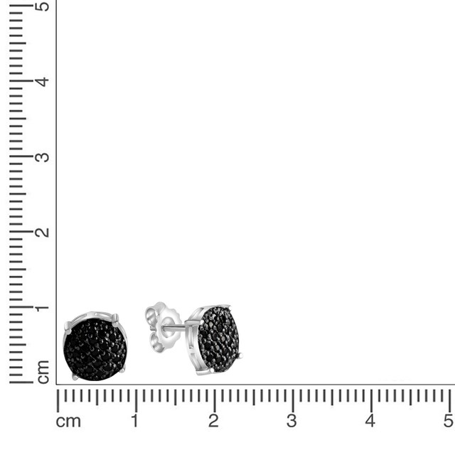 CELESTA Paar Ohrstecker »925 Silber mit schwarzen Zironiasteinen« kaufen |  BAUR